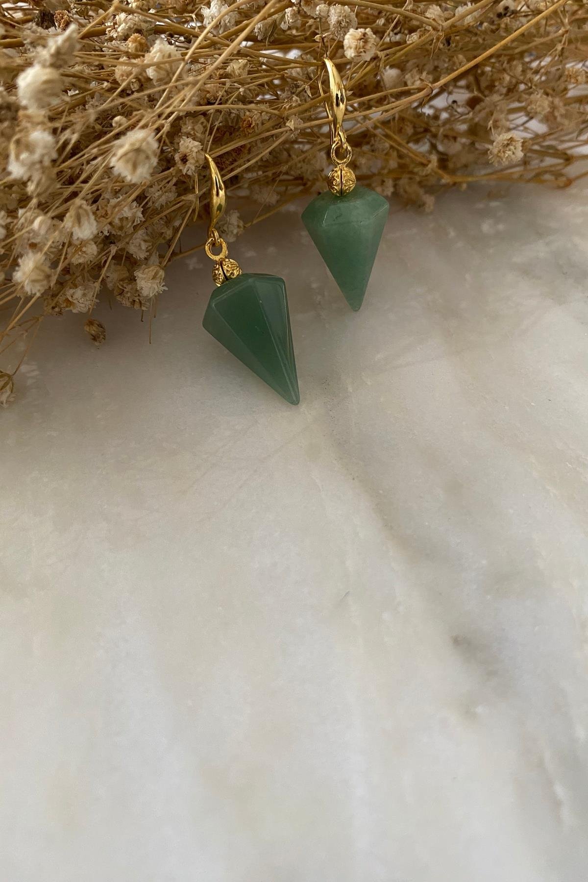 Aventurin Tasarım  Küpe 