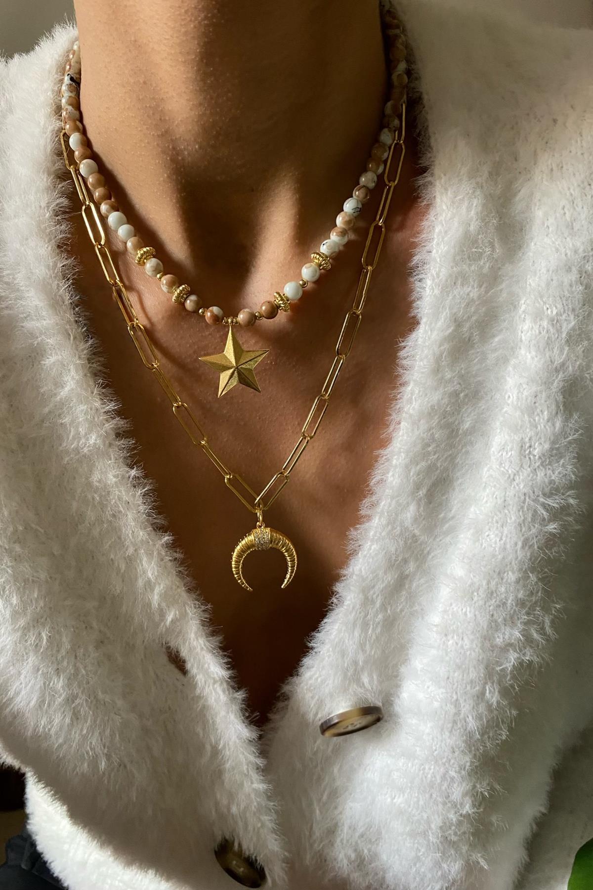 Cam Boncuk Kolye Seti (Tüm Set)