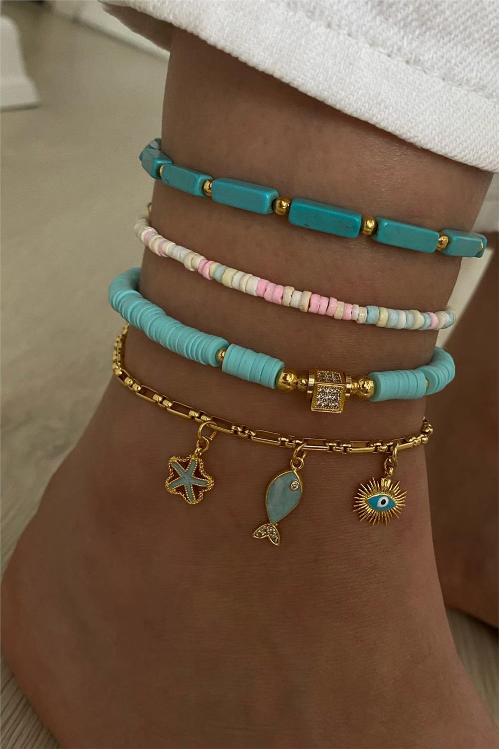 Firuze Tasarım Halhal Seti (Tüm Set)