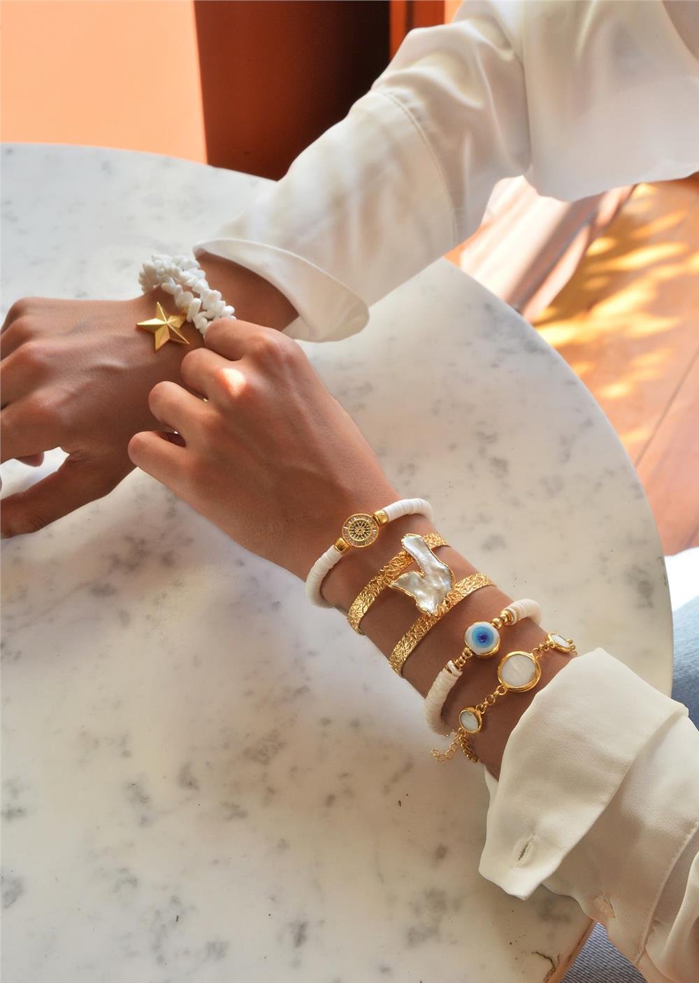 Gerçek Barok İnci Bileklik Seti (Tüm Set)