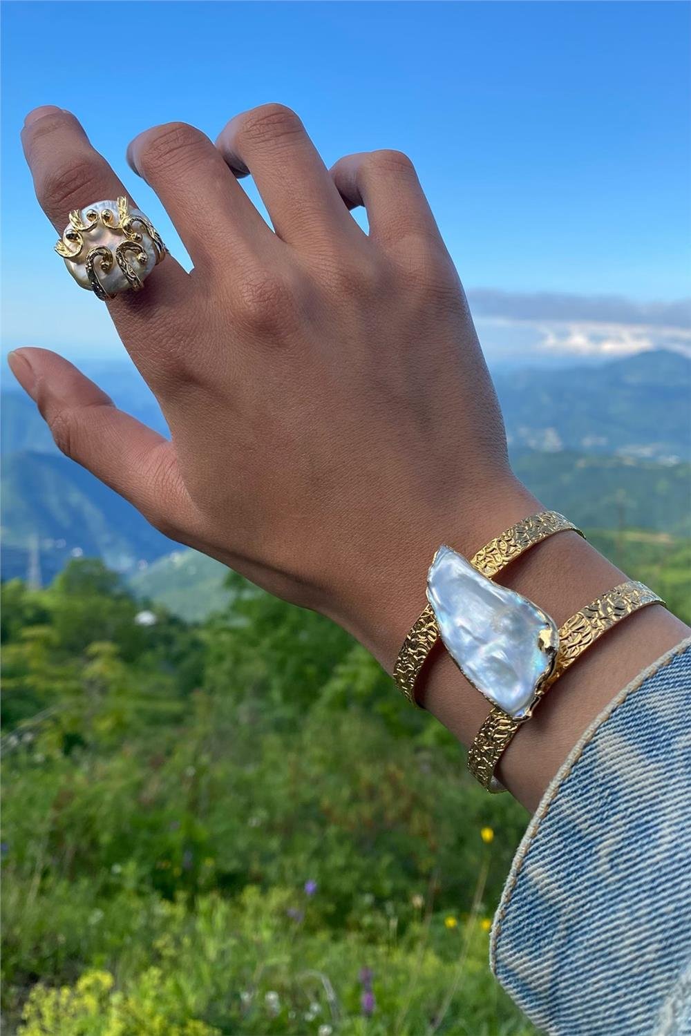 Gerçek İnci Tasarım Bileklik