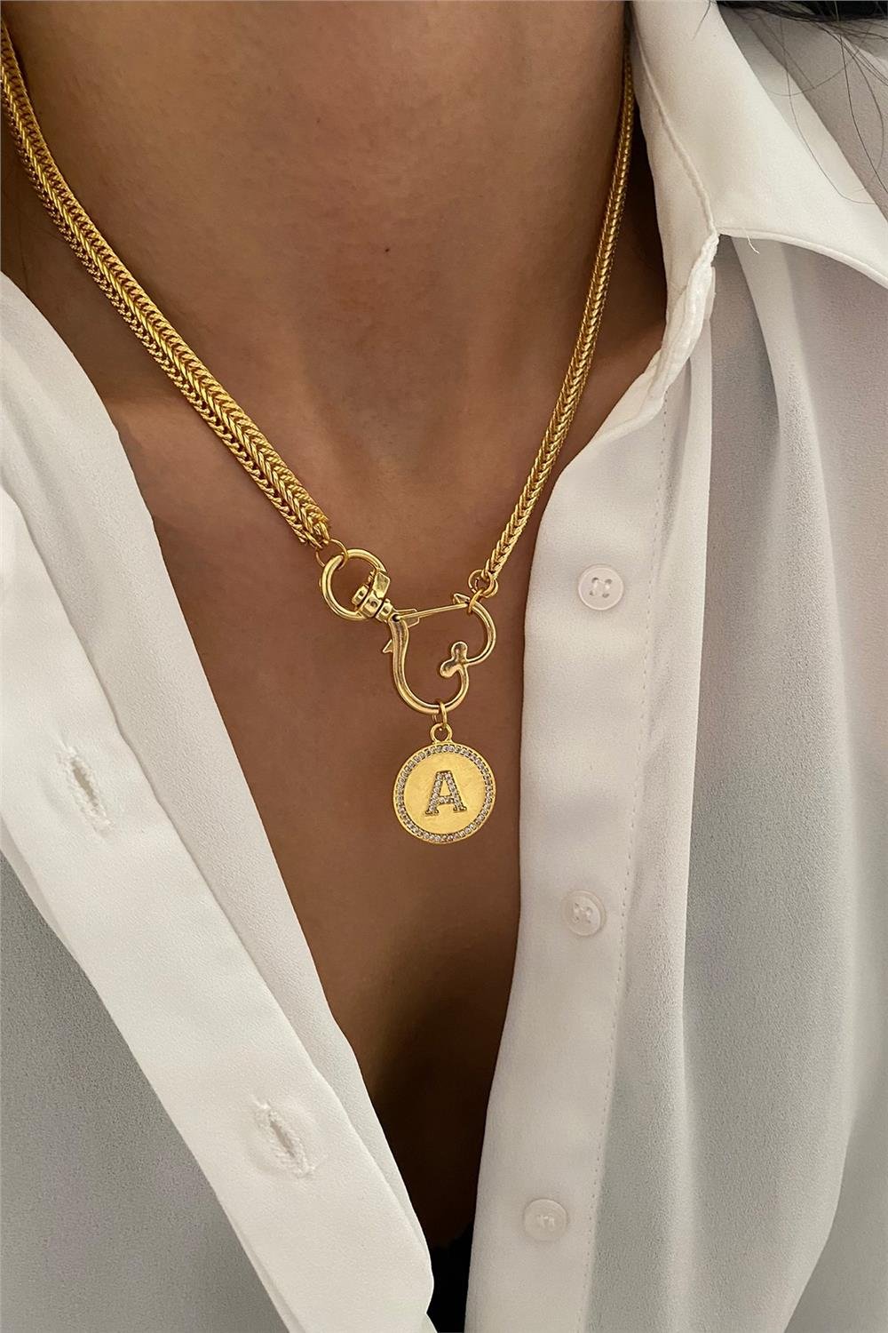 Harfli Zincir Kolye