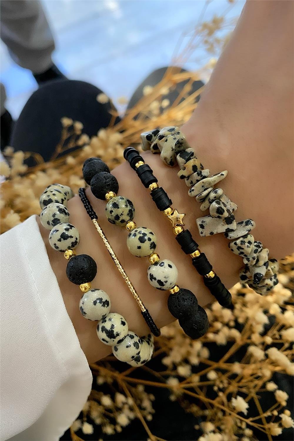 Jasper &Lav Taşı Bileklik Seti (Tüm Set)