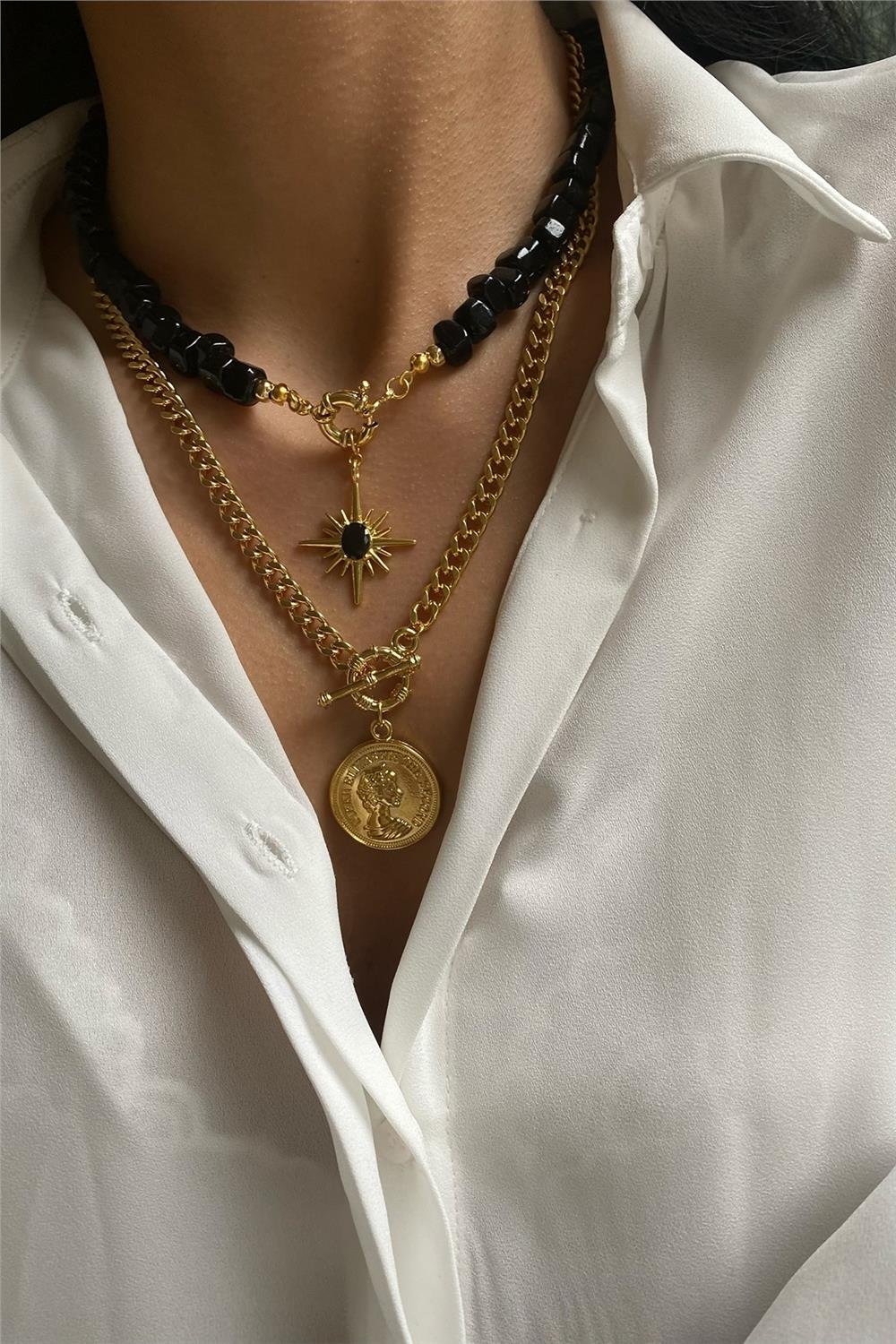 Murano Tasarım Kolye Seti (Tüm Set)