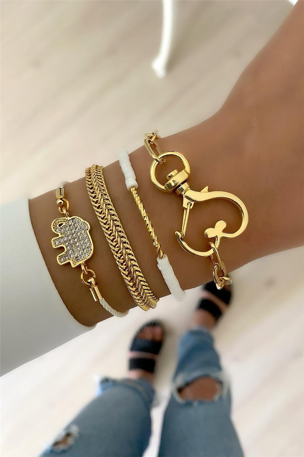 Sedef Taşı Bileklik Seti (Tüm Set)