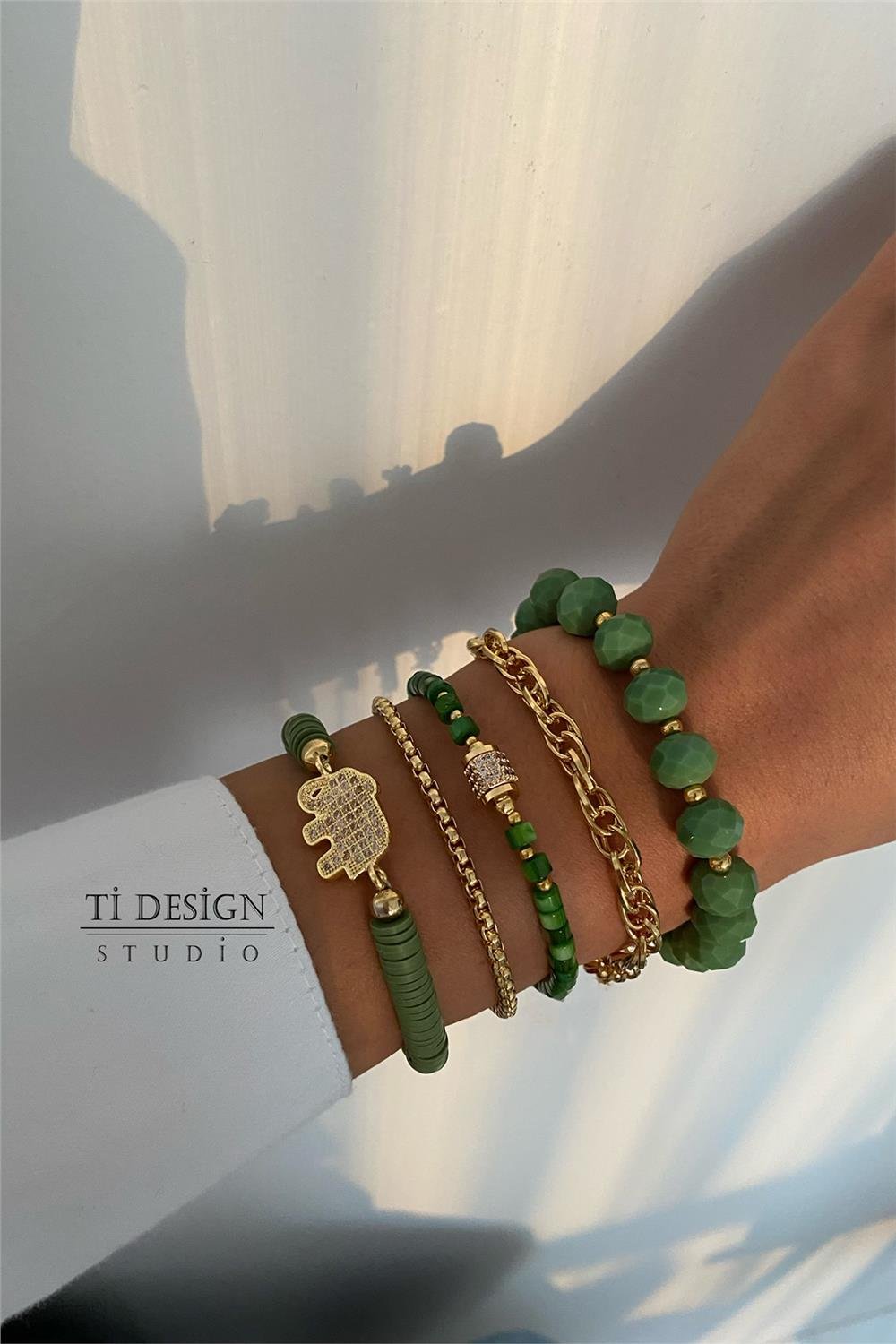 Sedef Taşı Tasarım Bileklik Seti (Tüm Set)