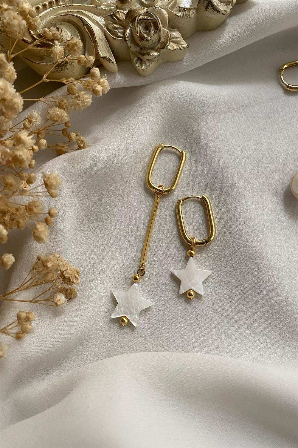 Yıldız Sedefli Küpe