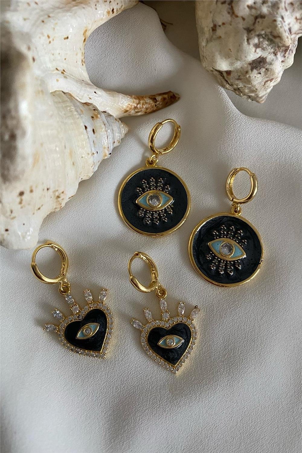 Zirkonlu Mineli Küpe Seti (Tüm Set)