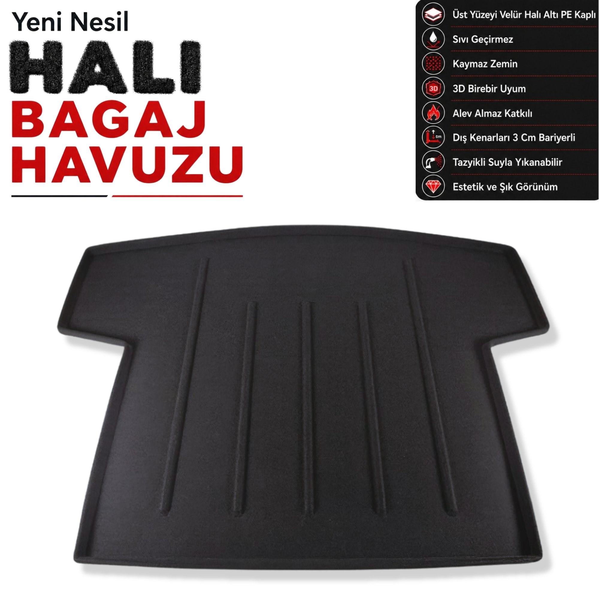 Chevrolet Captiva Halı Bagaj Havuzu (2012 Sonrası)