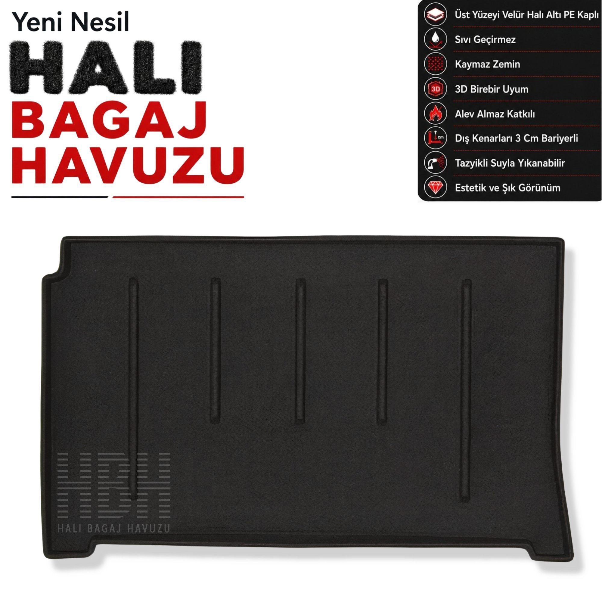 Fiat Fiorino Panorama Halı Bagaj Havuzu (2008 Sonrası)