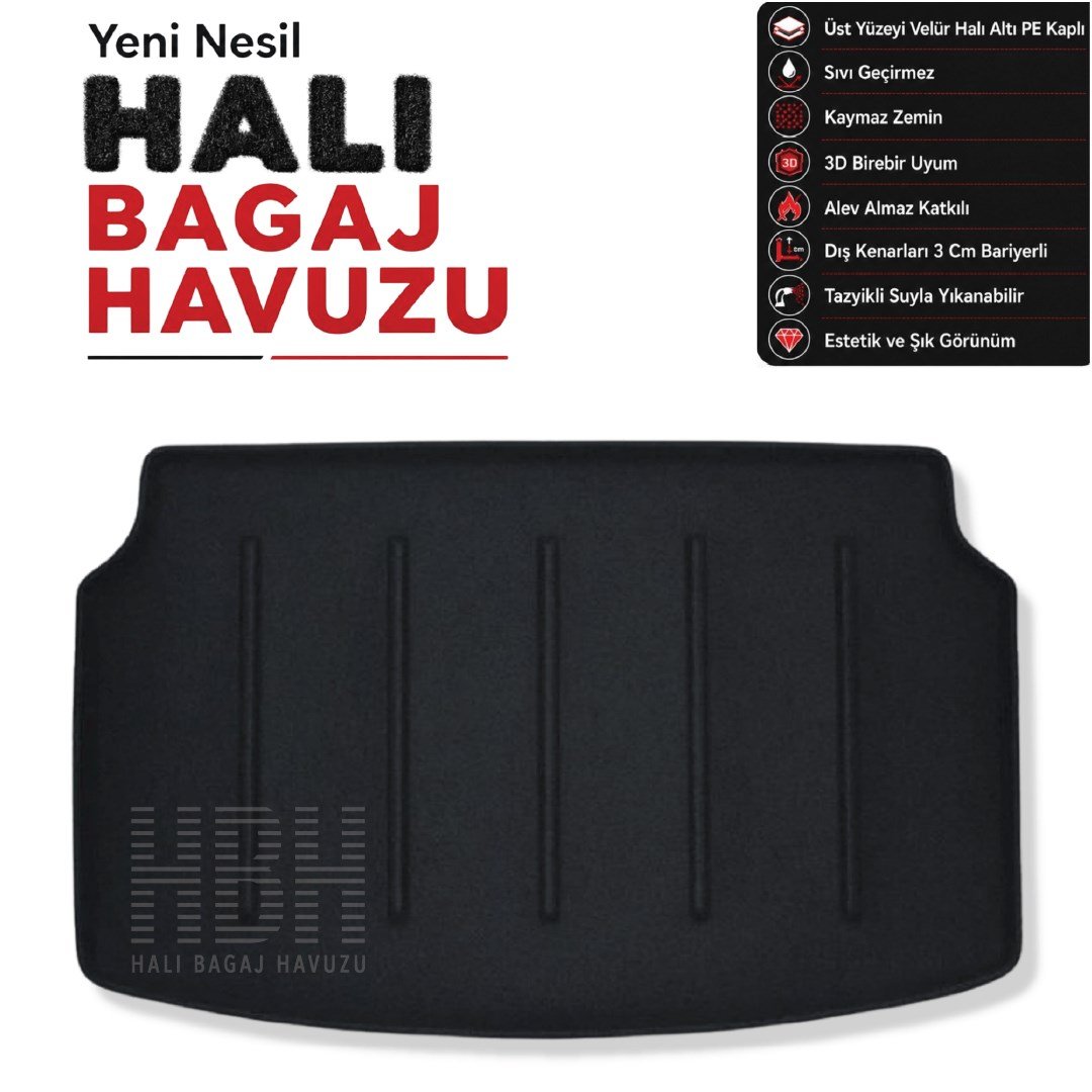 Toyota Yaris (Üst Raf) Halı Bagaj Havuzu (2020 Sonrası)