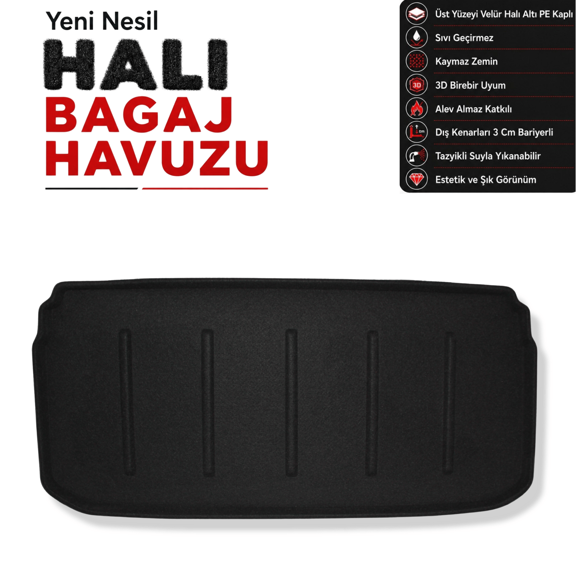 Mini Cooper 2 Kapı Elektrikli Halı Bagaj Havuzu