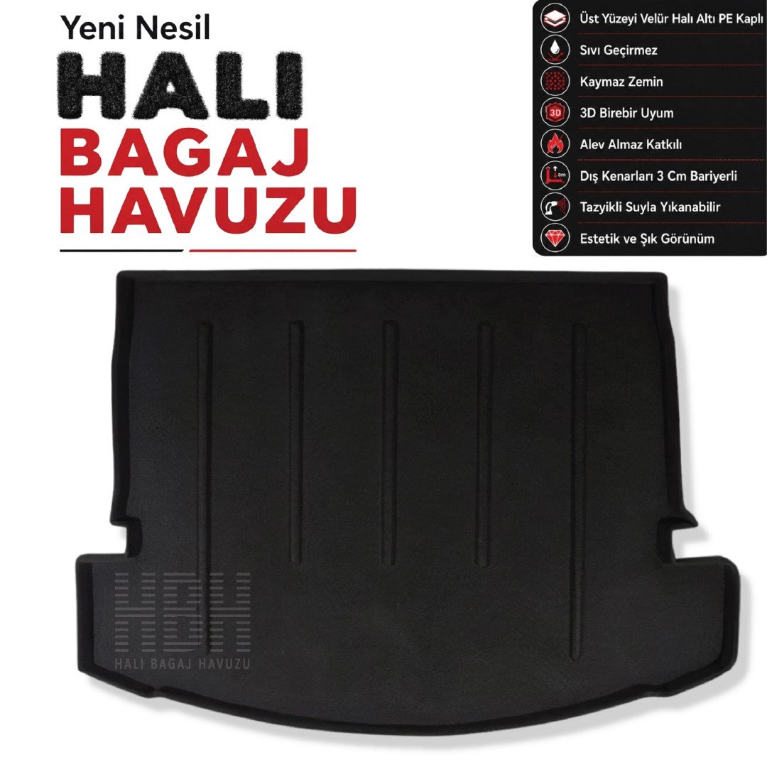 Nissan X-Trail T32 Halı Bagaj Havuzu (2013-2017 Arası)
