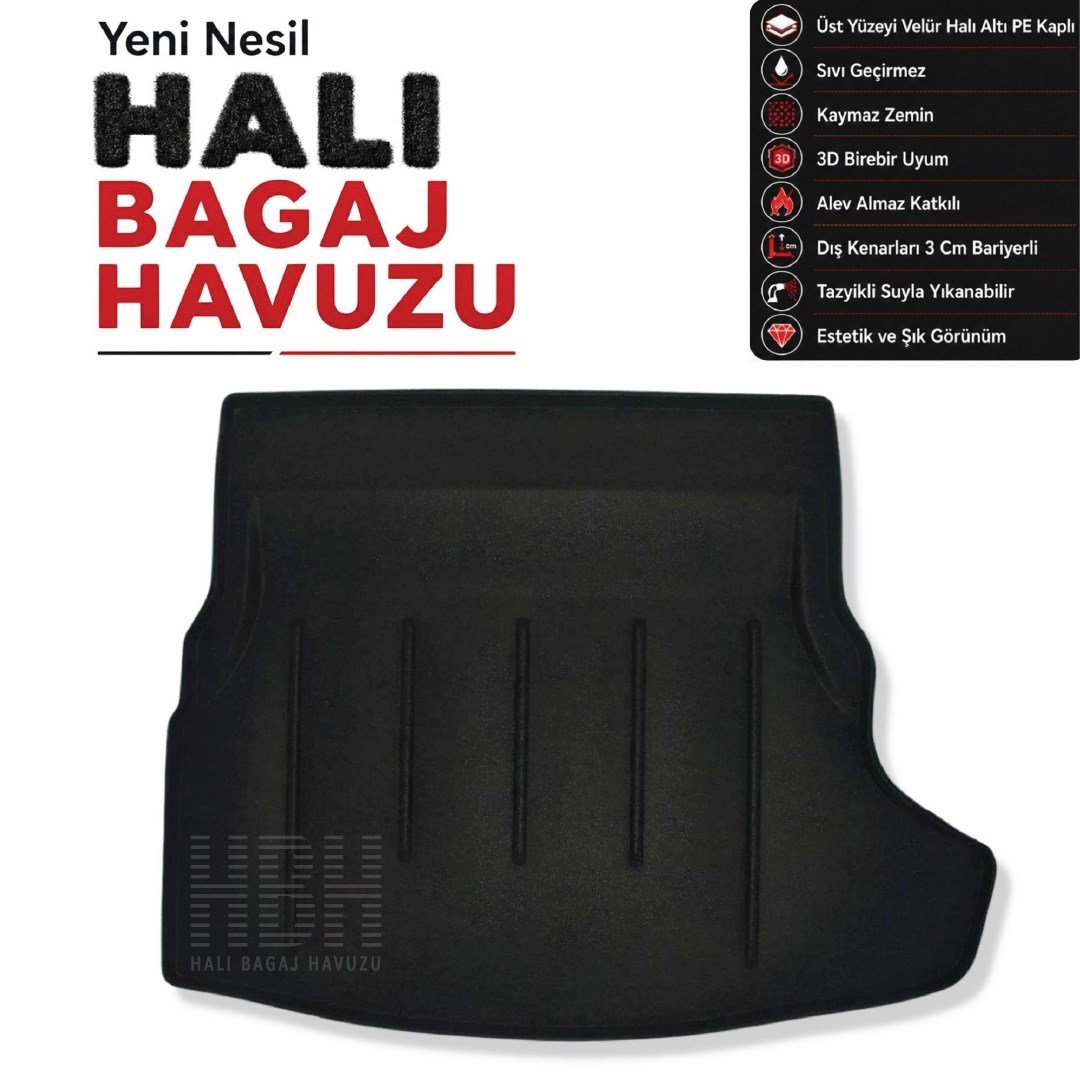 Mercedes C Serisi Sedan Halı Bagaj Havuzu (W-205 - 2014-2021 Arası)