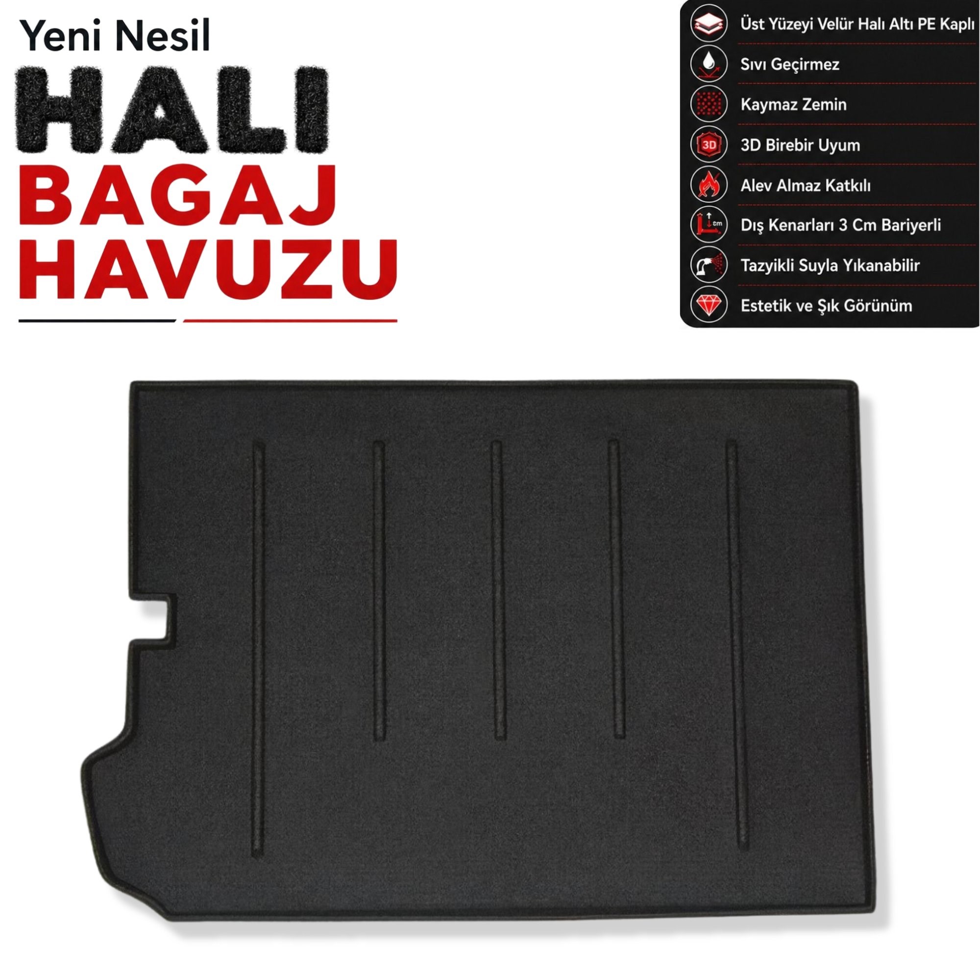 Citroen Grand C4 Picasso Halı Bagaj Havuzu (2013-2019 Arası)
