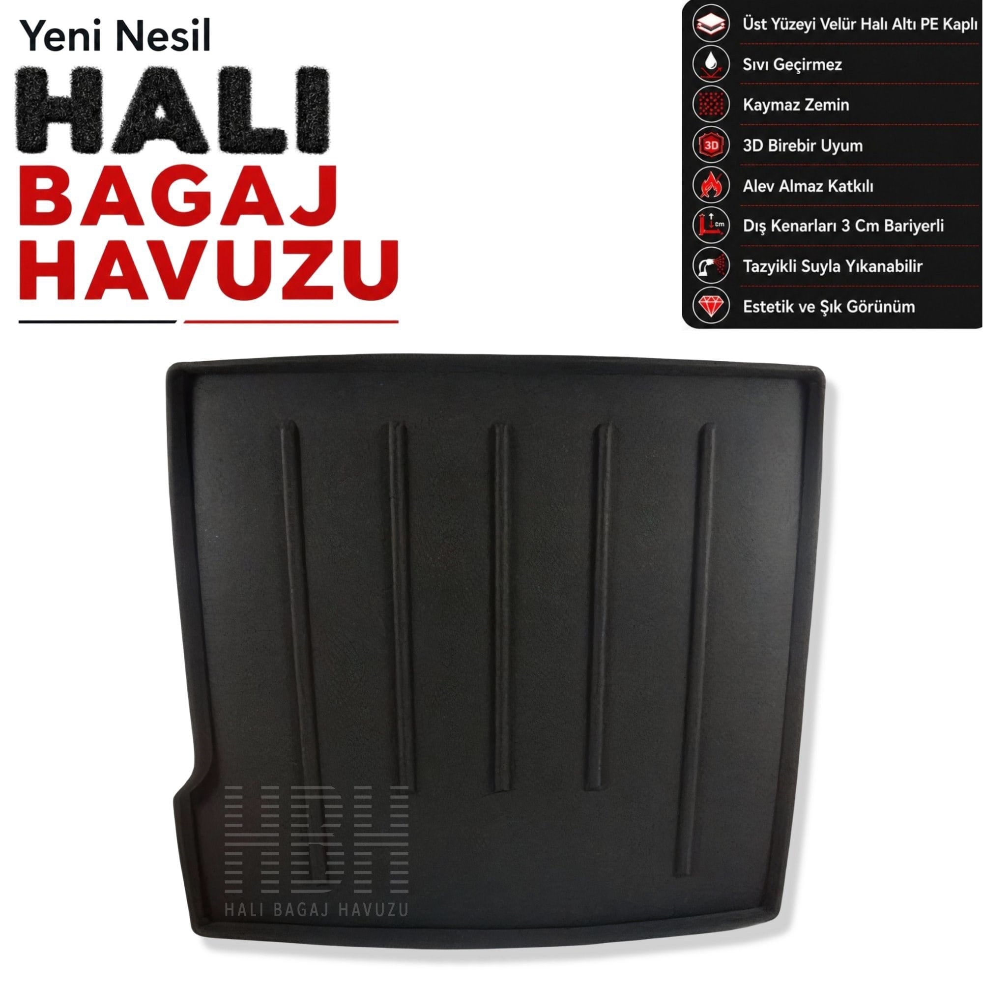 Dacia Duster 4x2 Halı Bagaj Havuzu (2014 - 2017 Arası)