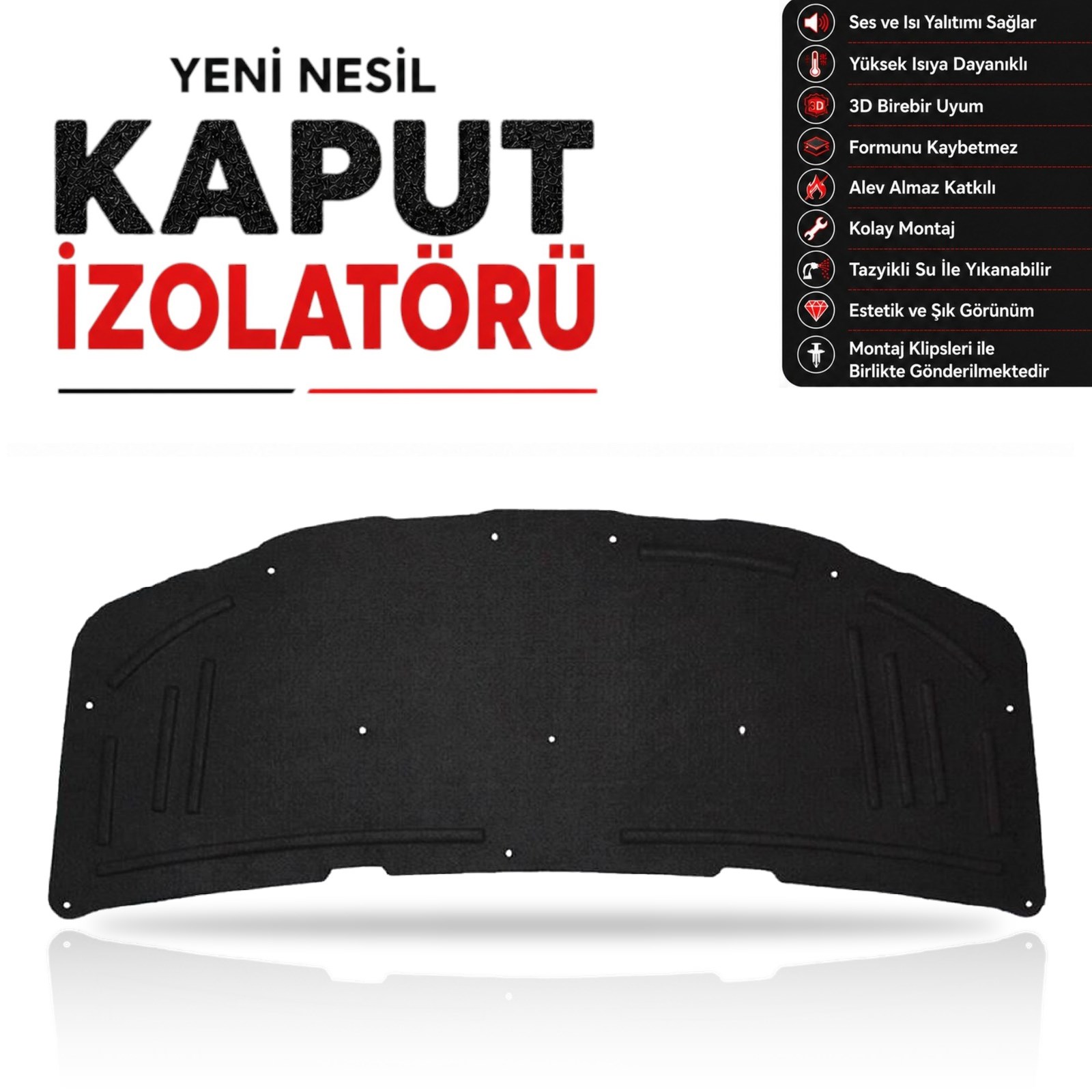 Mercedes A Serisi Sedan W177 Kaput İzolatörü (2019 Sonrası)