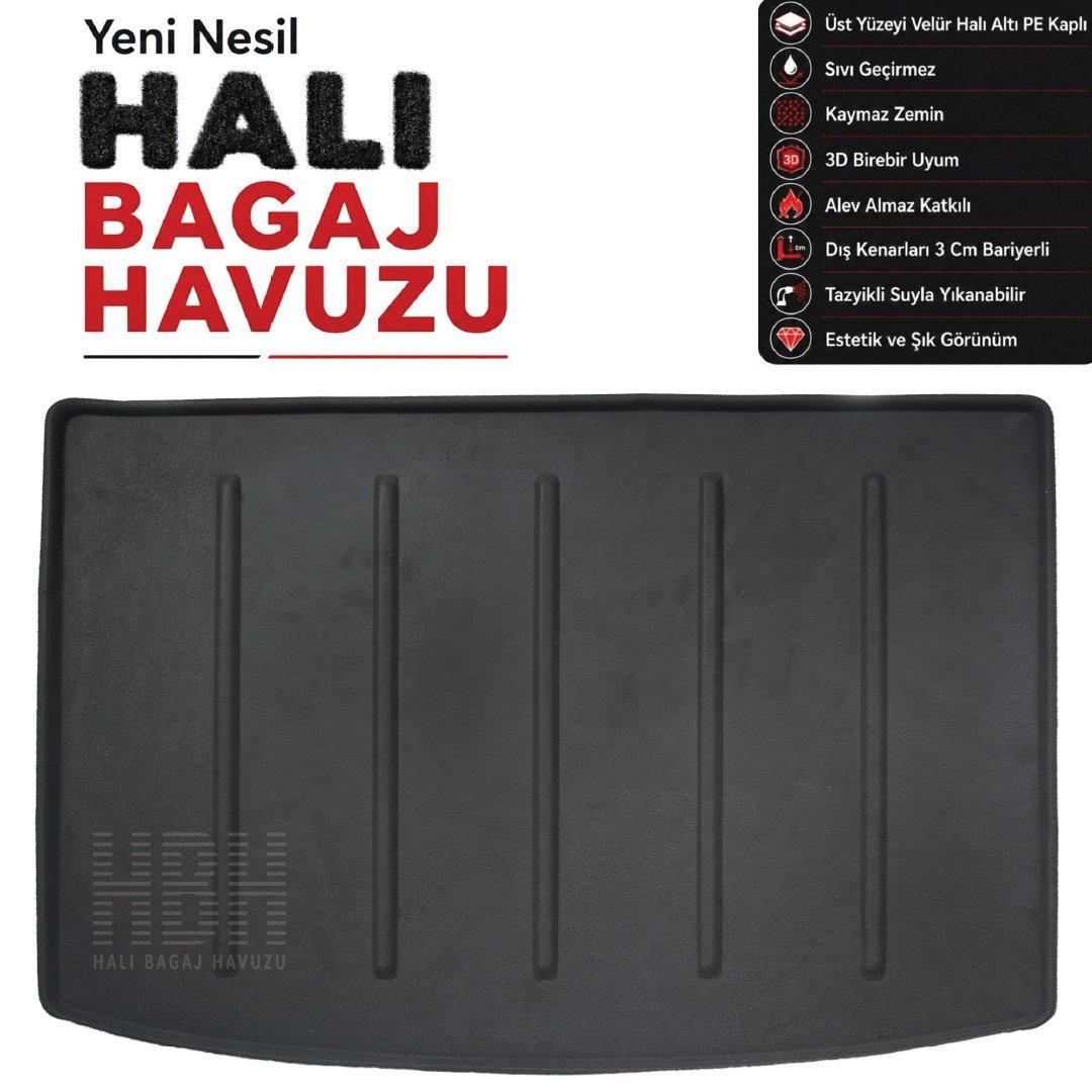 Renault Duster Halı Bagaj Havuzu Üst Raf (2024 ve Sonrası)