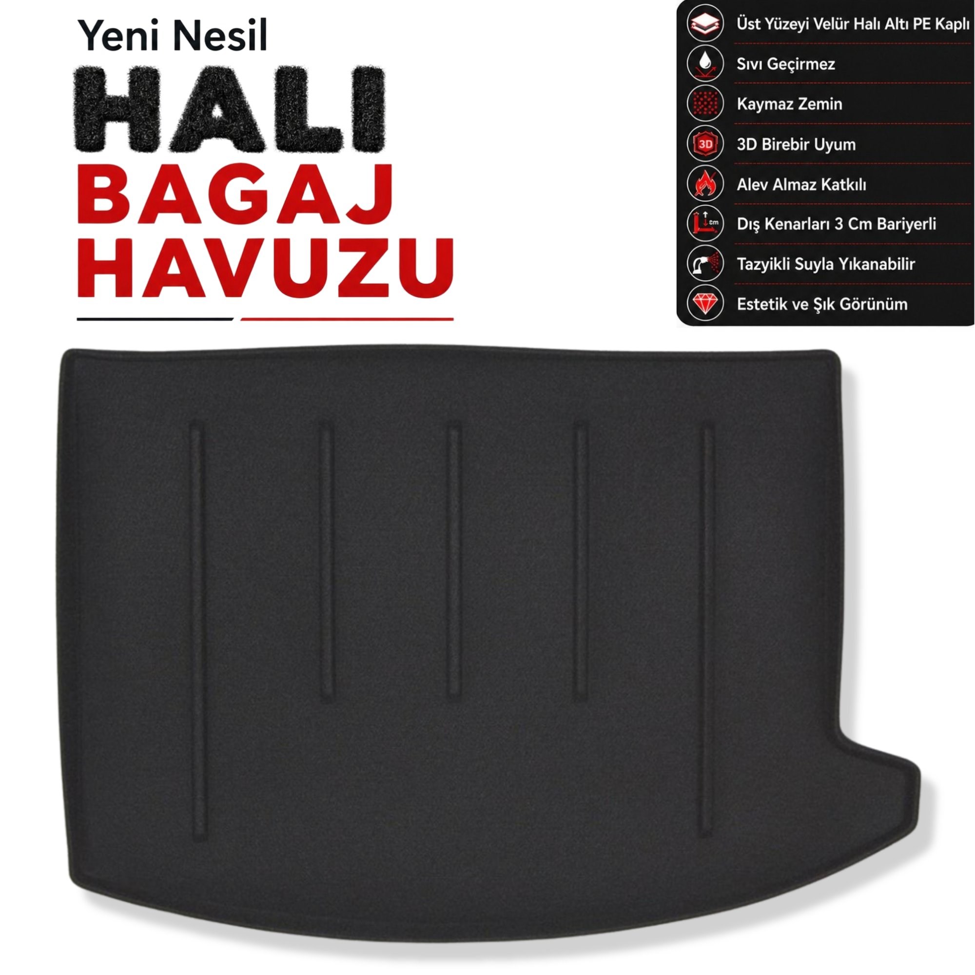 Mini Cooper Countryman Halı Bagaj Havuzu (2017 Sonrası)