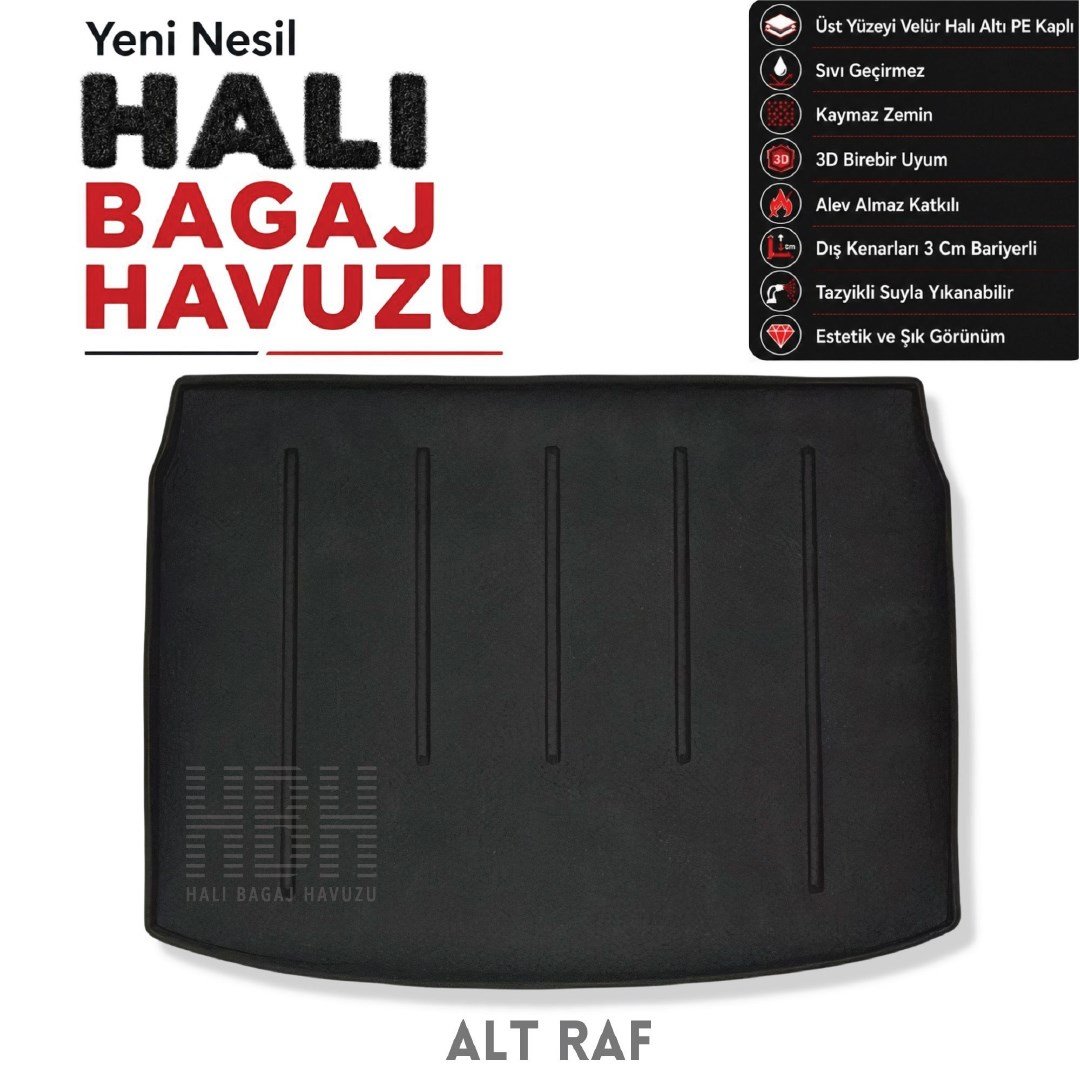 Nissan Qashqai J11 Halı Bagaj Havuzu (2014-2021 Arası)