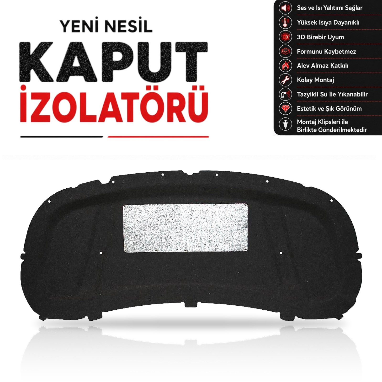 Opel Astra K HB Kaput Altı İzolatörü (2015-2022 Arası)