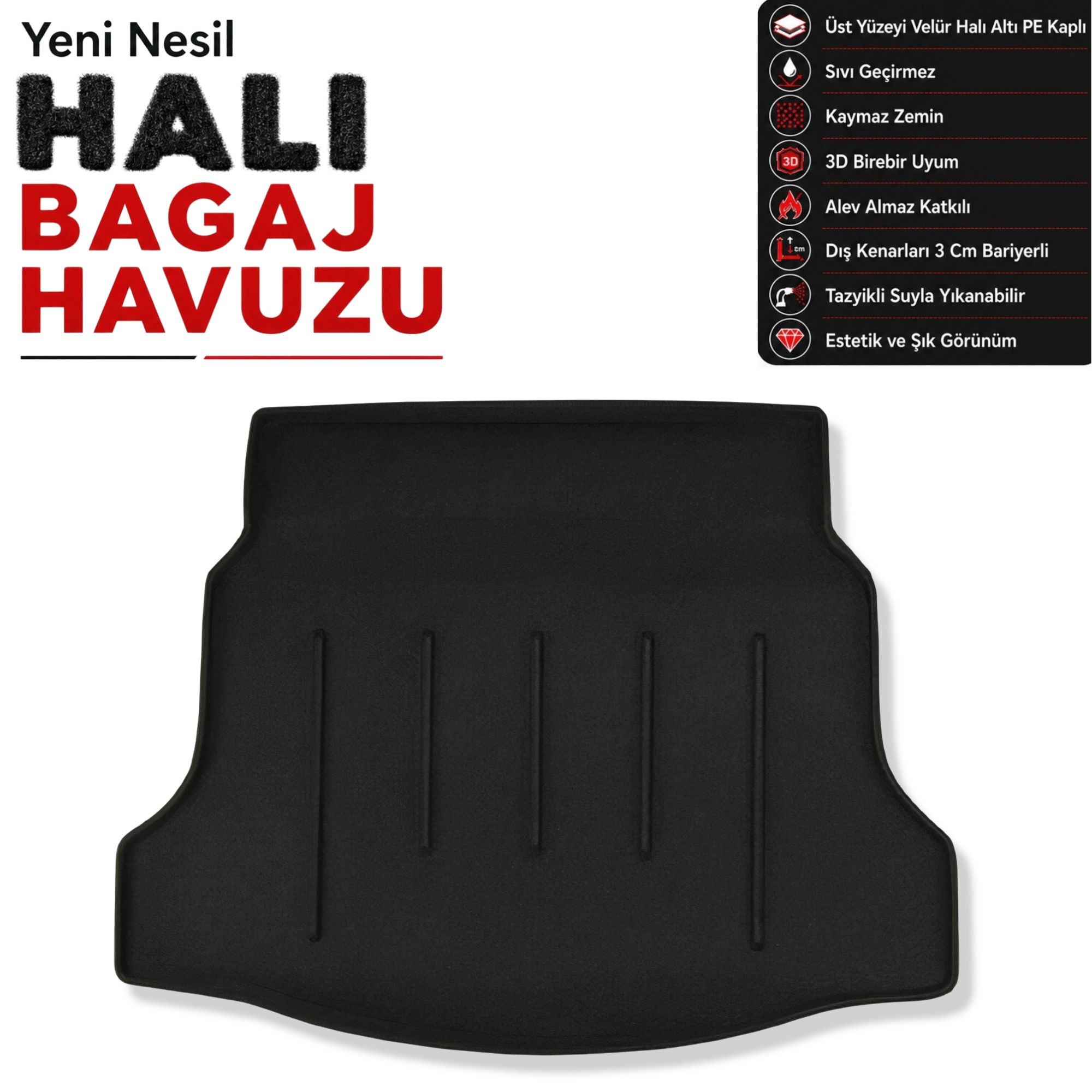 Honda Civic HB Halı Bagaj Havuzu (2017 Sonrası)