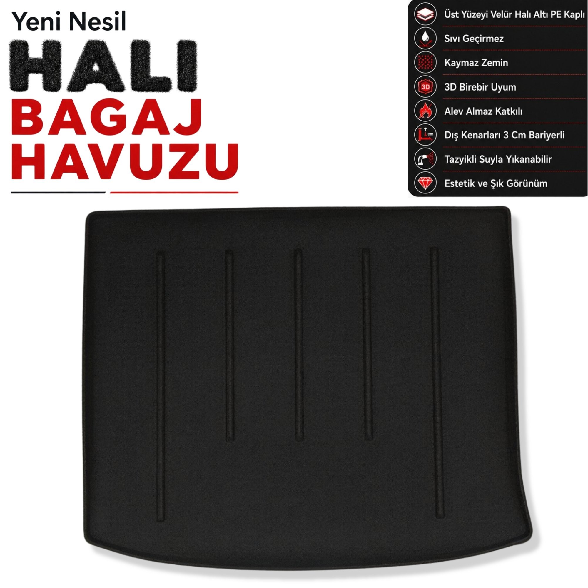 Jeep Cherokee Halı Bagaj Havuzu (2014 Sonrası)