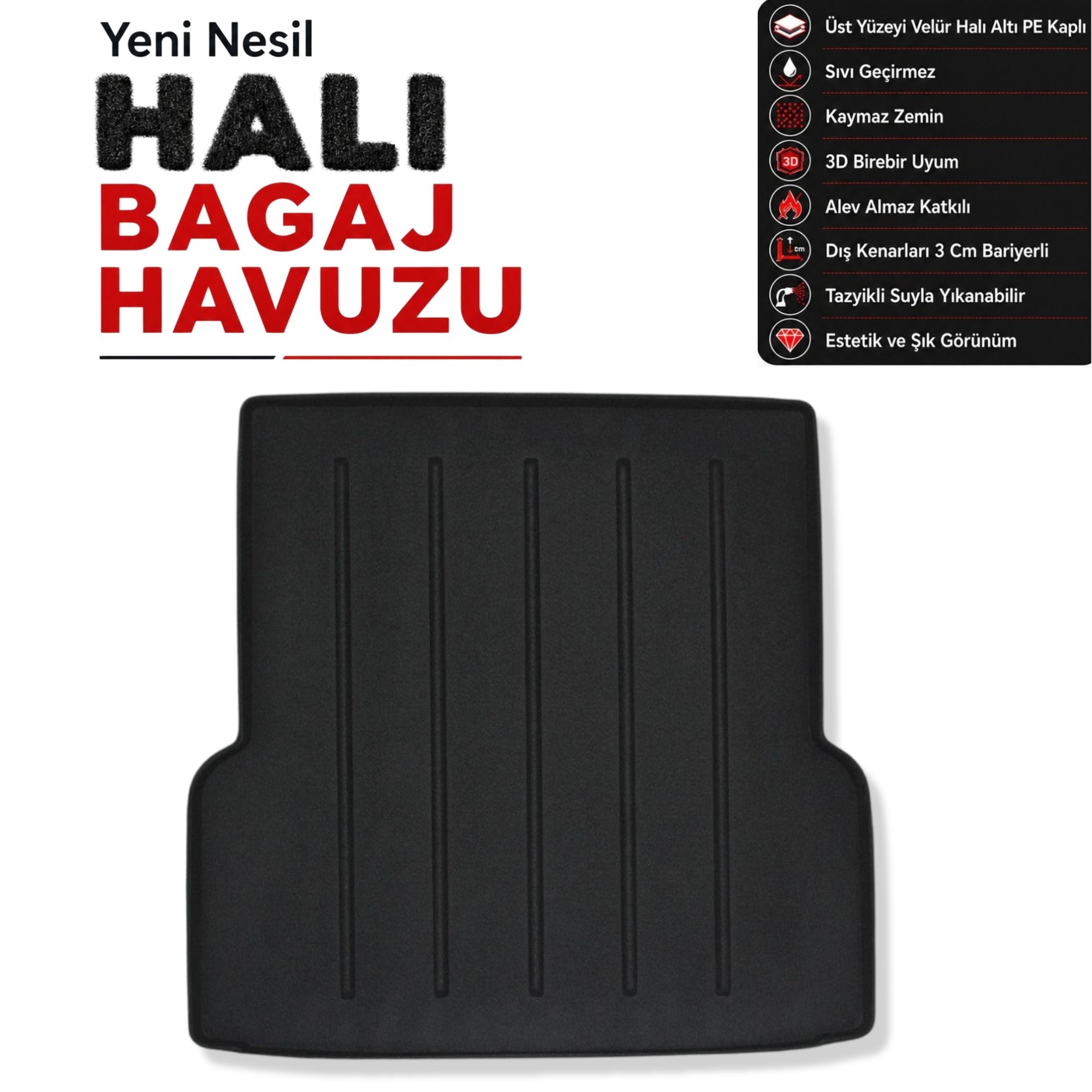 Mercedes EQS Halı Bagaj Havuzu (2023 Ve Sonrası) (V297)