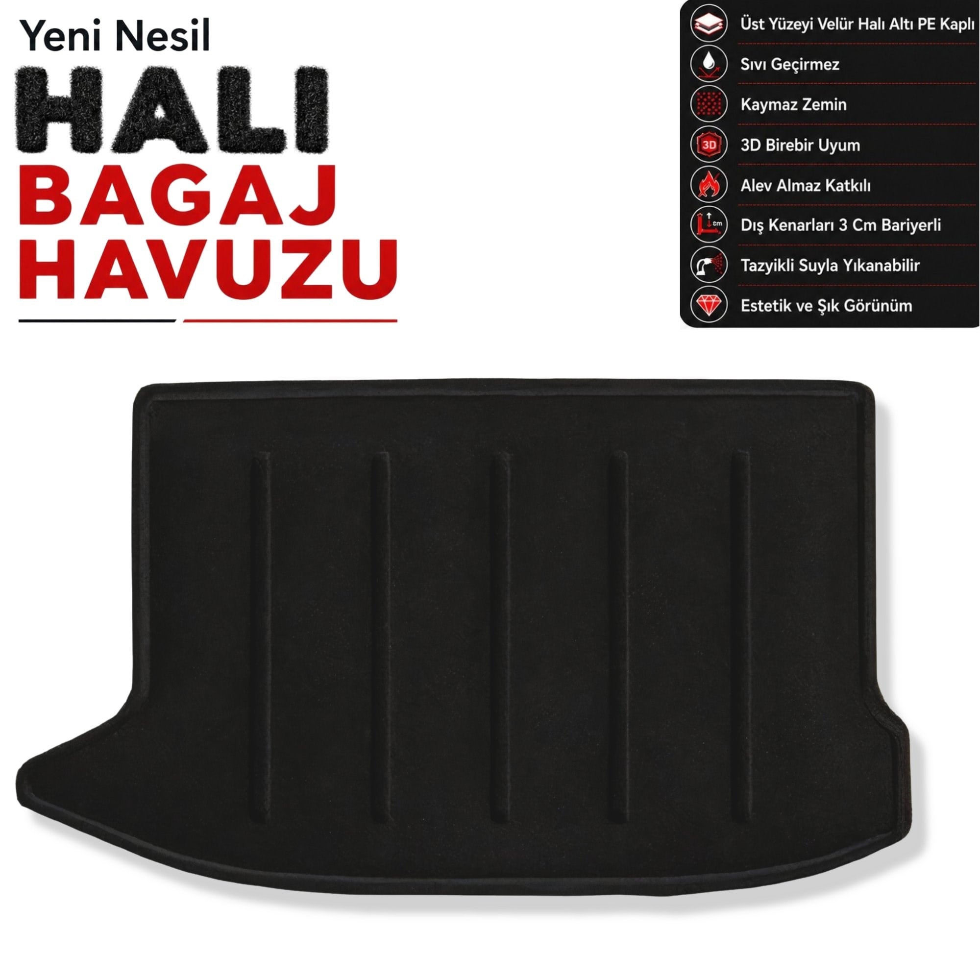 Hyundai Kona Halı Bagaj Havuzu (2017-2022 Arası)