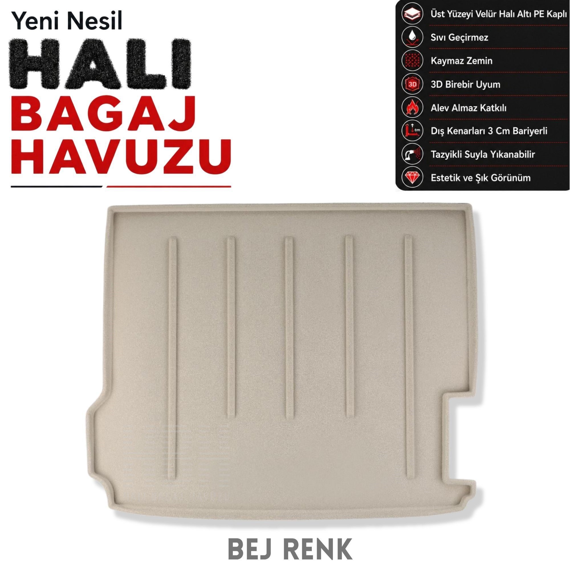 BMW X3 Halı Bagaj Havuzu F25 (2010 - 2017 Arası)