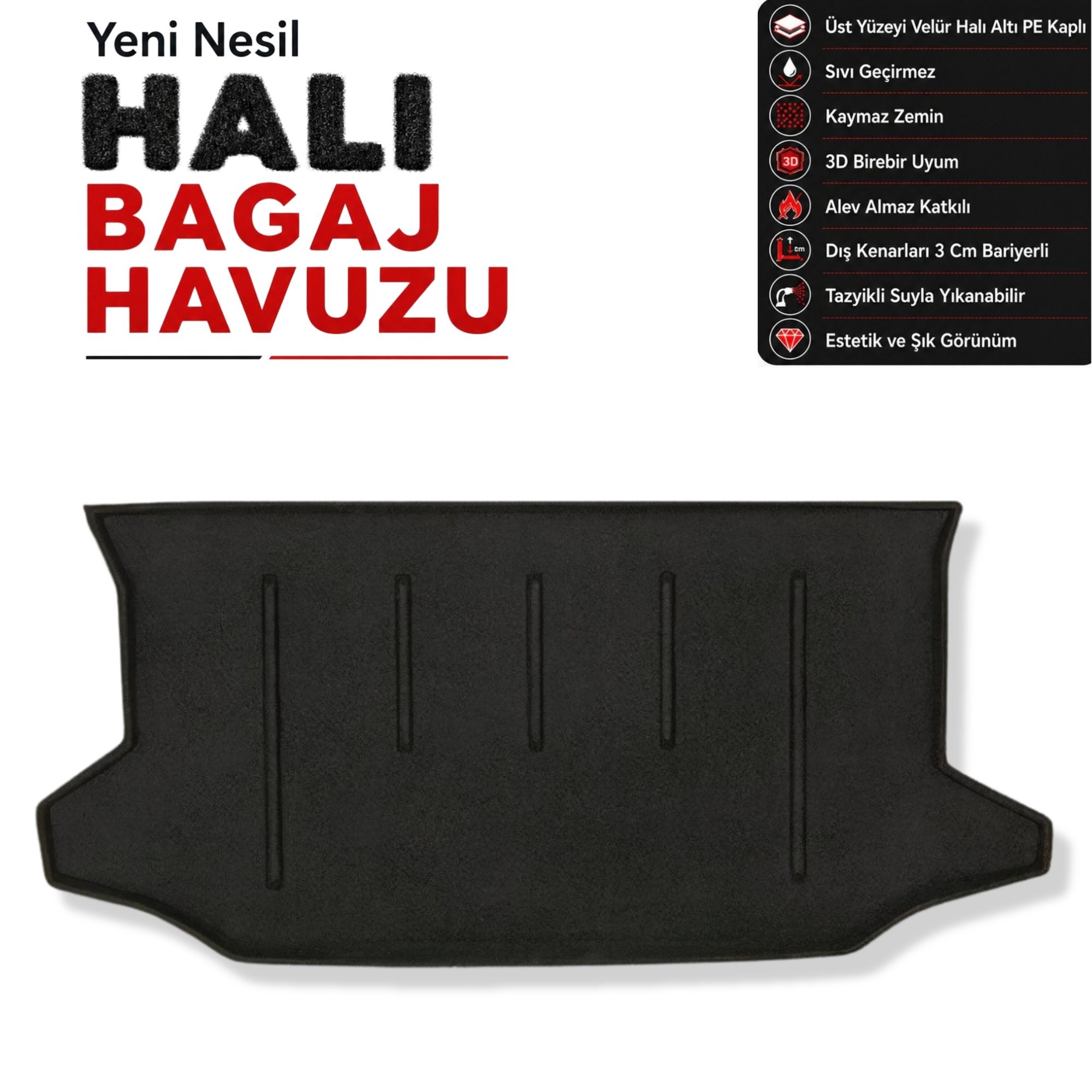 Nissan Note E11 Halı Bagaj Havuzu (2006-2013 Arası)