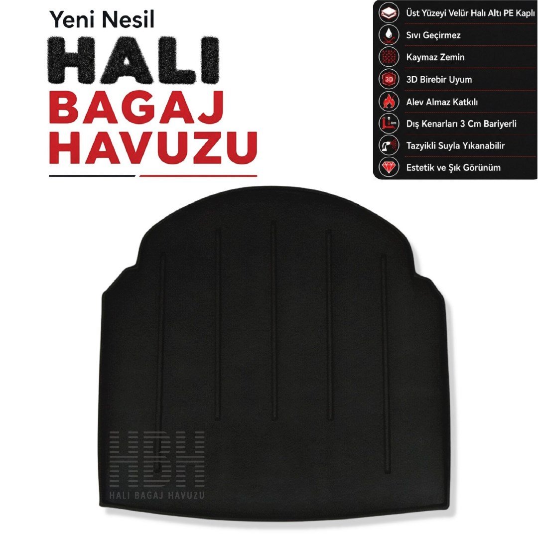Mercedes E Serisi Sedan W-212 Halı Bagaj Havuzu (2010-2016 Arası)
