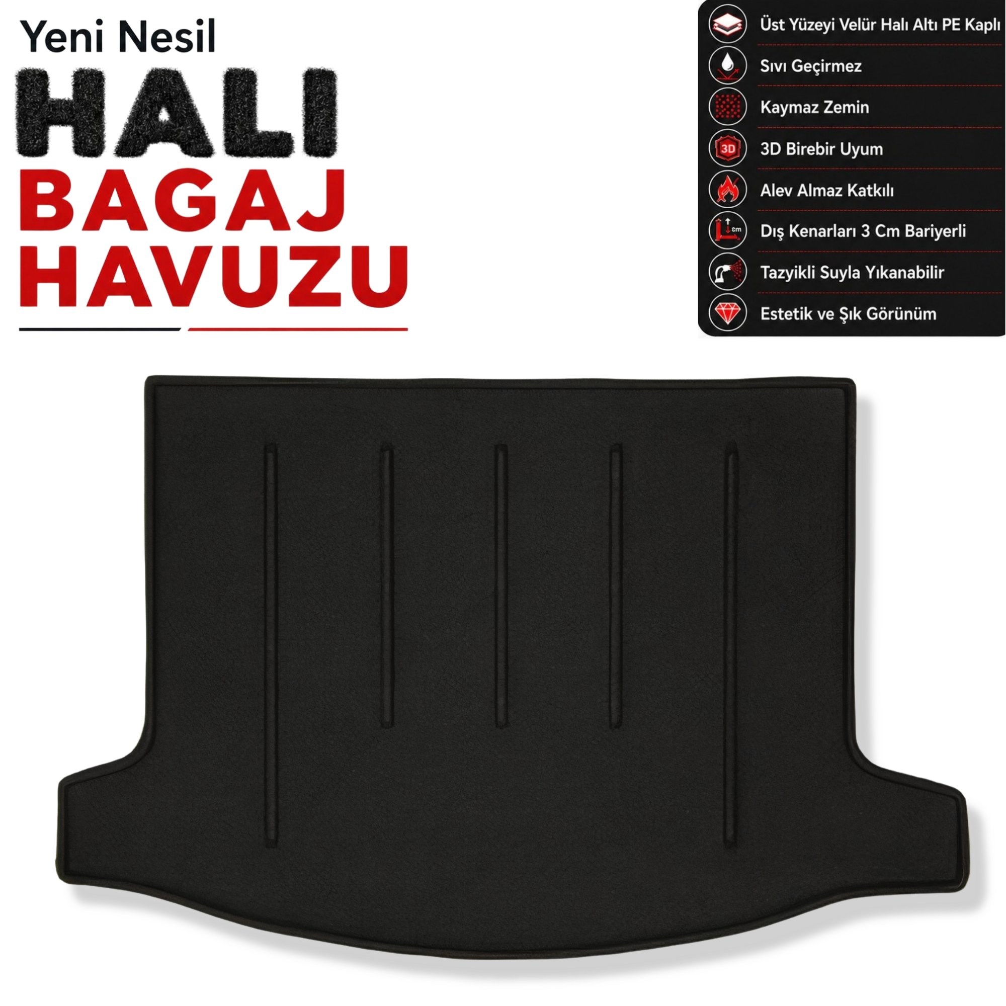 Honda Civic HB Halı Bagaj Havuzu (2012-2017 Arası)