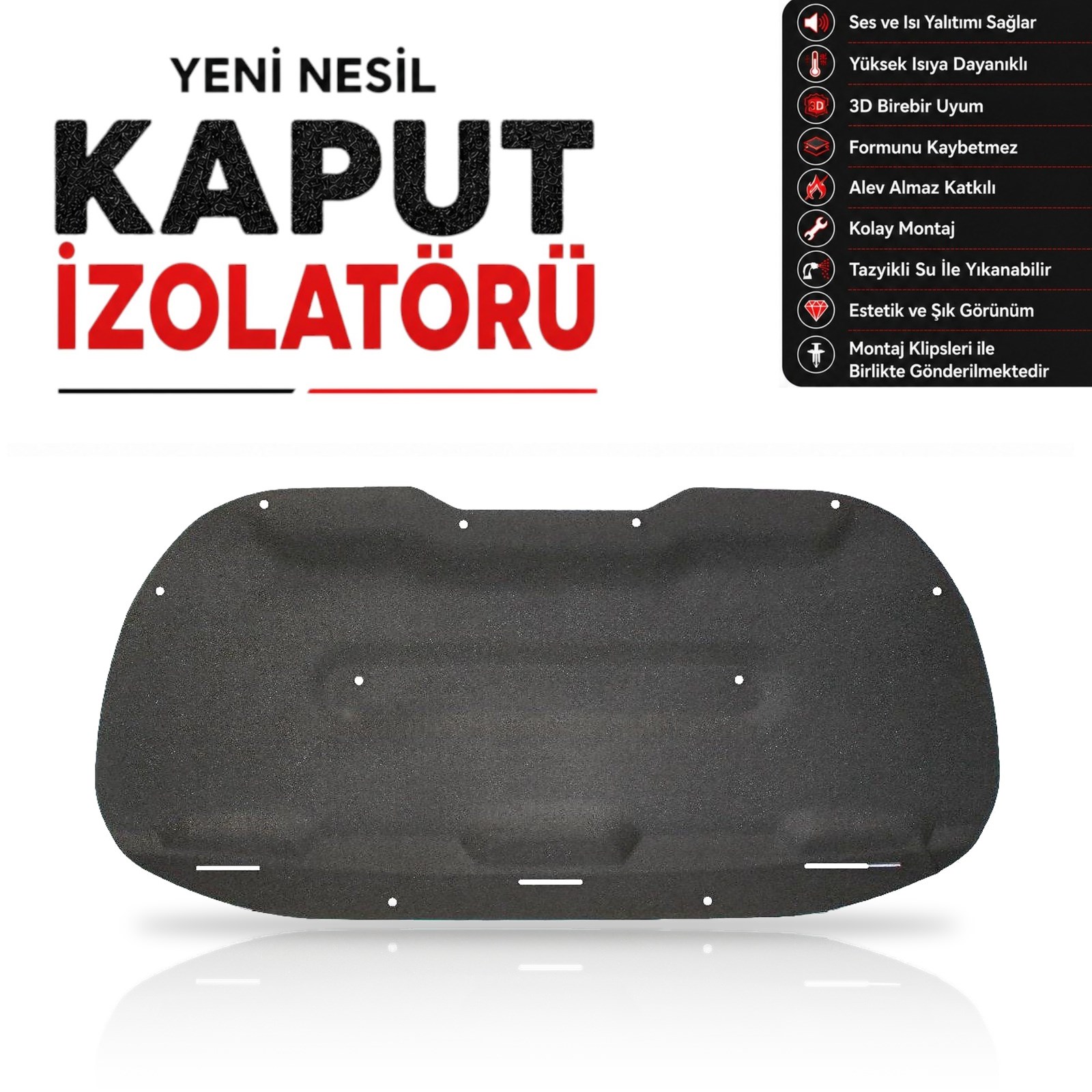 Peugeot 301 Kaput Altı İzolatörü (2012-2016 Arası)