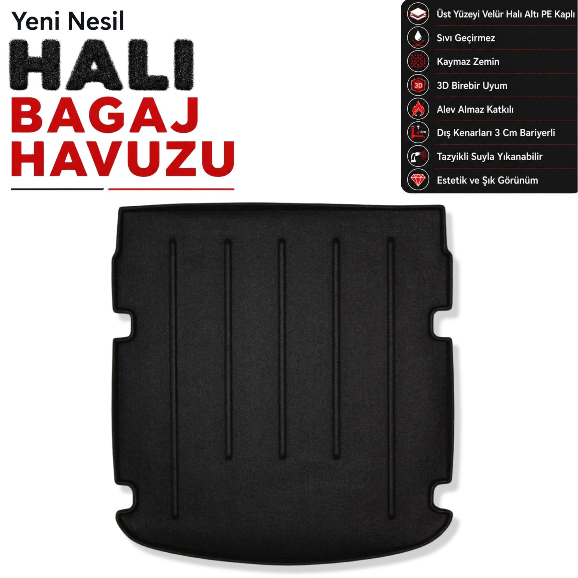 Audi A5 Coupe Halı Bagaj Havuzu (2017-2024 Arası)