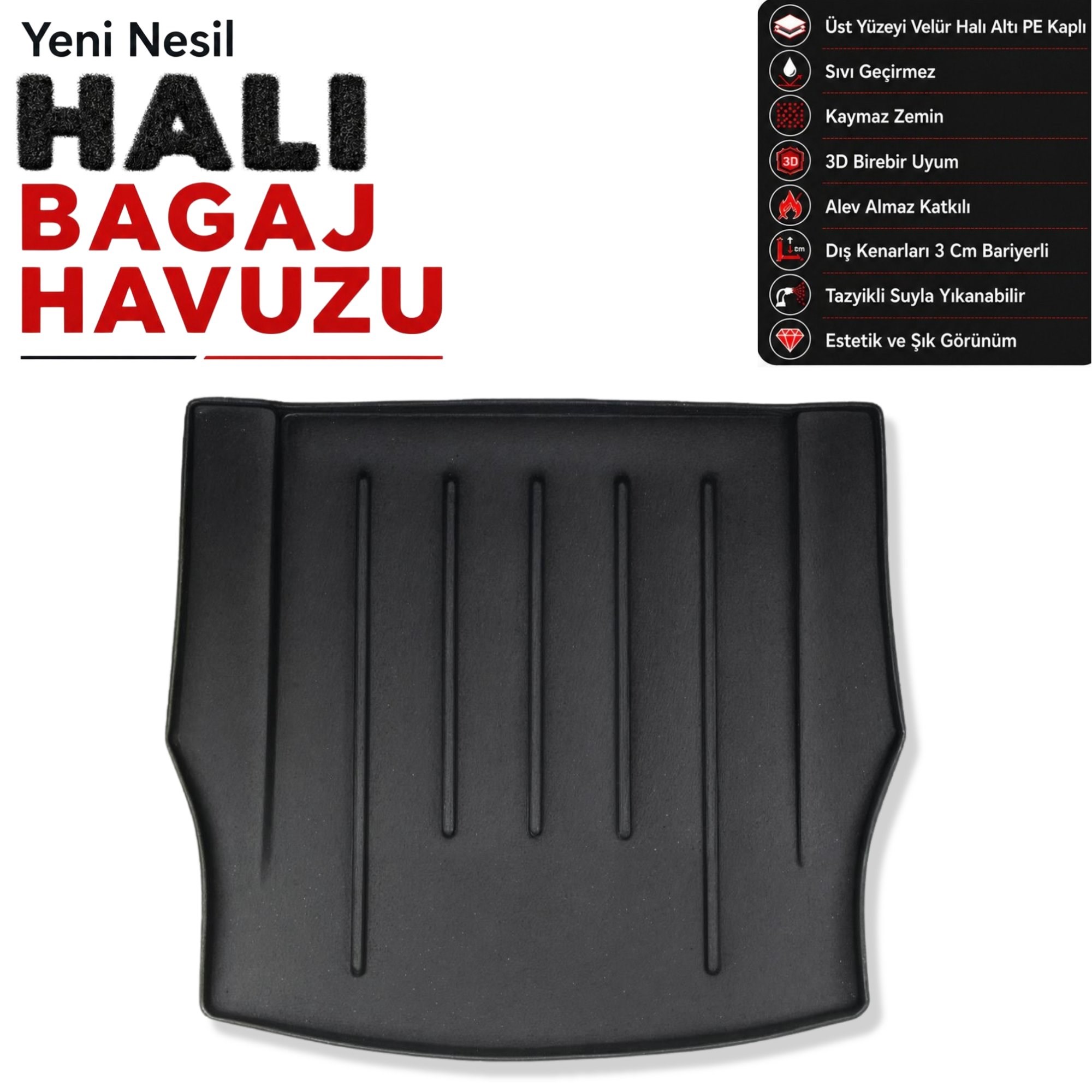 BMW 2 Coupe Halı Bagaj Havuzu F22 (2014-2022 Arası)