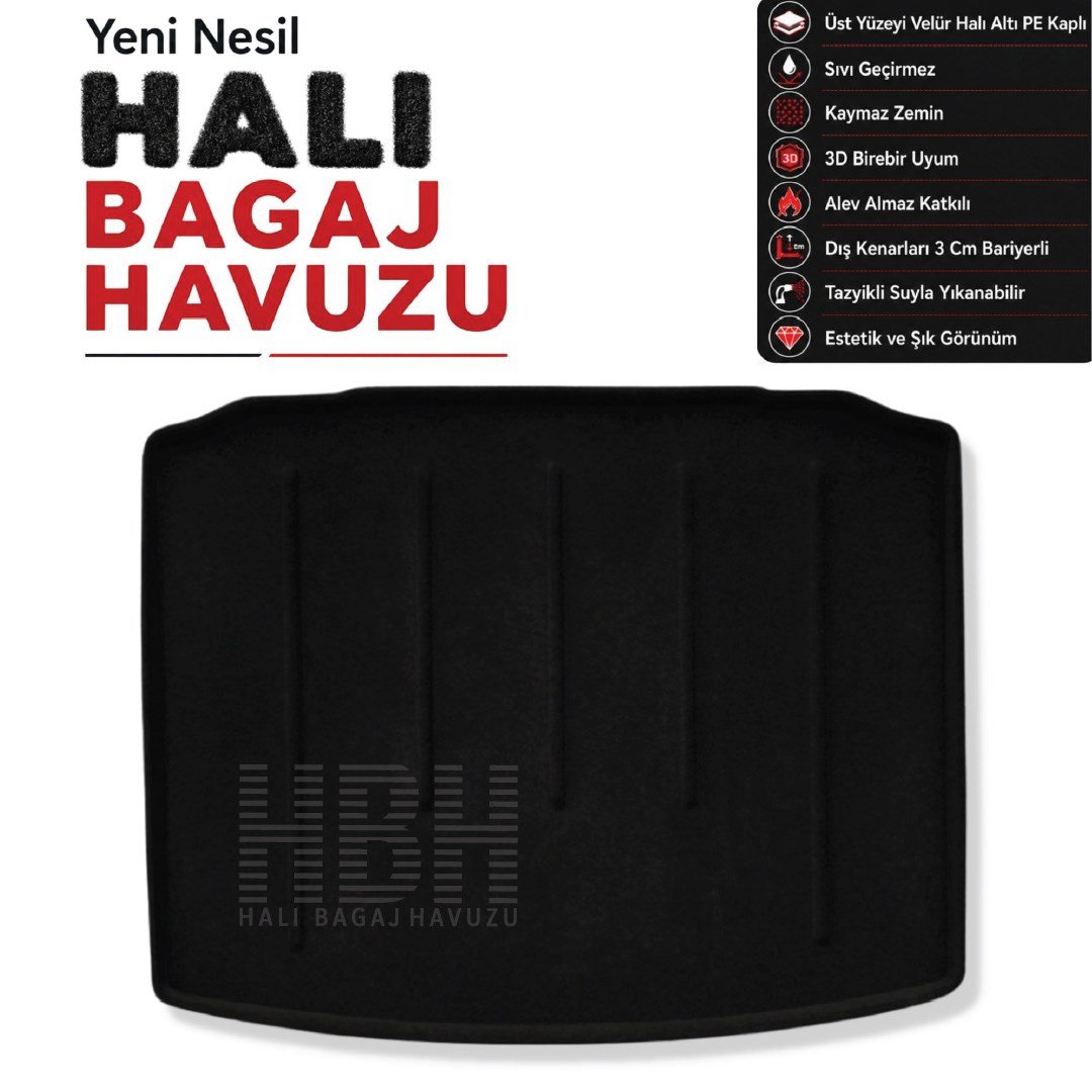 Vw Tiguan (Stepnesiz) Halı Bagaj Havuzu (2016 Sonrası)