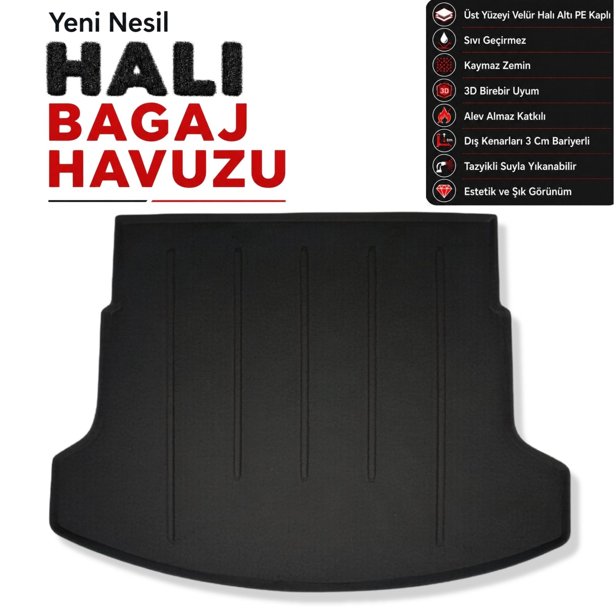 Nissan Qashqai 2 - J10 Halı Bagaj Havuzu(2008 - 2014 Arası)