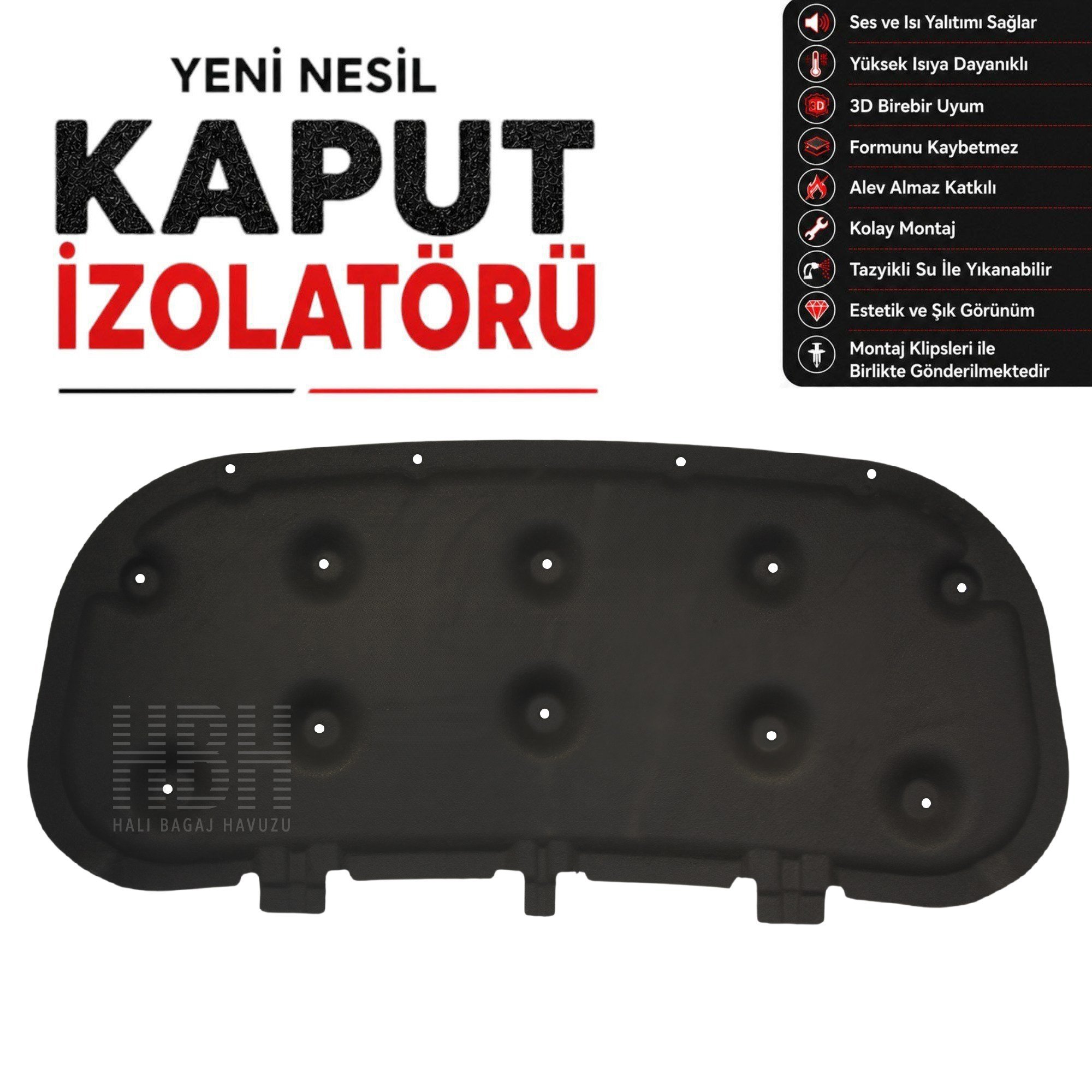 Ford Ranger Kaput İzolatör (2015-2022 Arası)