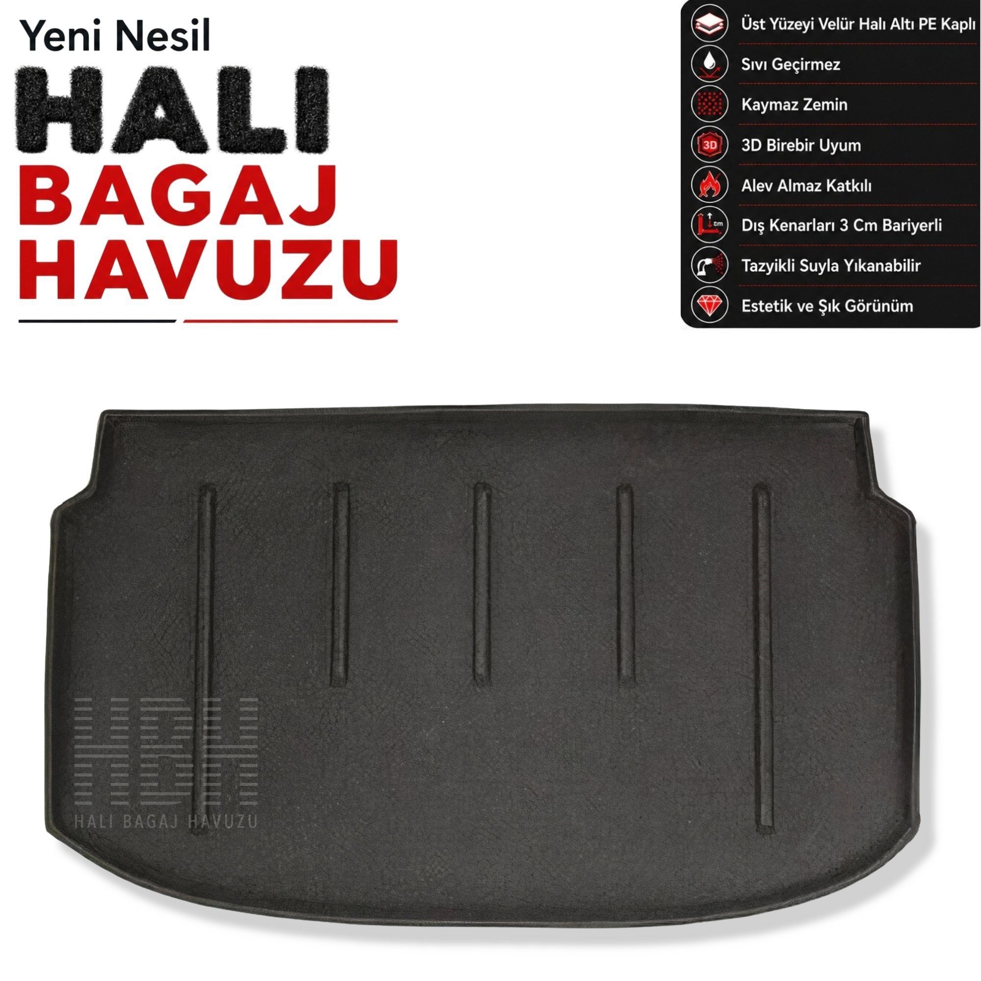 Chevrolet Aveo HB Halı Bagaj Havuzu (2011-2020 Arası)