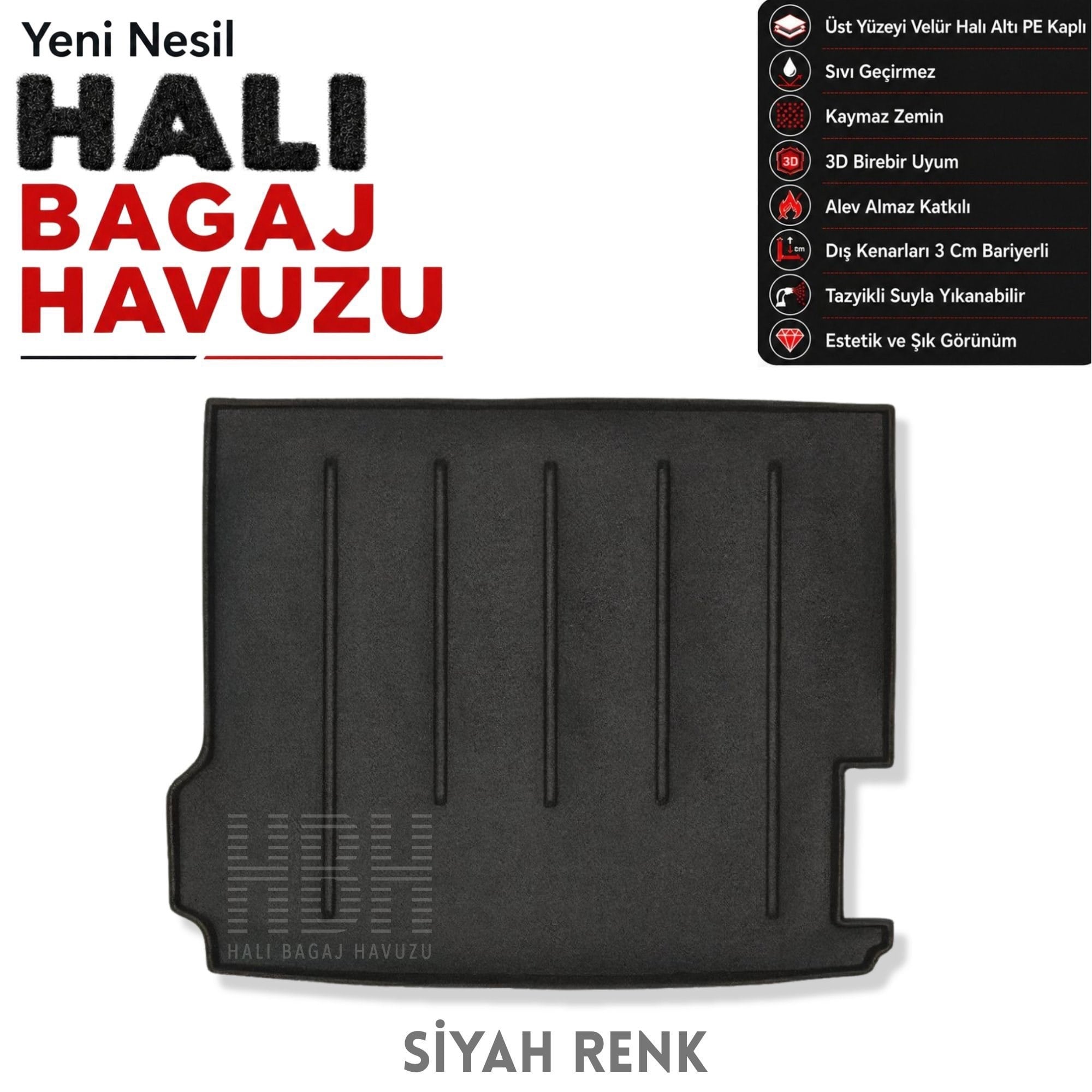 BMW X3 Halı Bagaj Havuzu F25 (2010 - 2017 Arası)