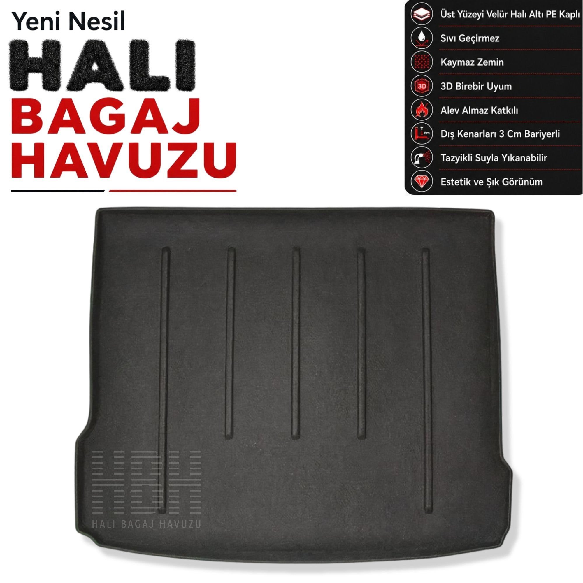Audi Q3 Halı Bagaj Havuzu (2012-2021 Arası)