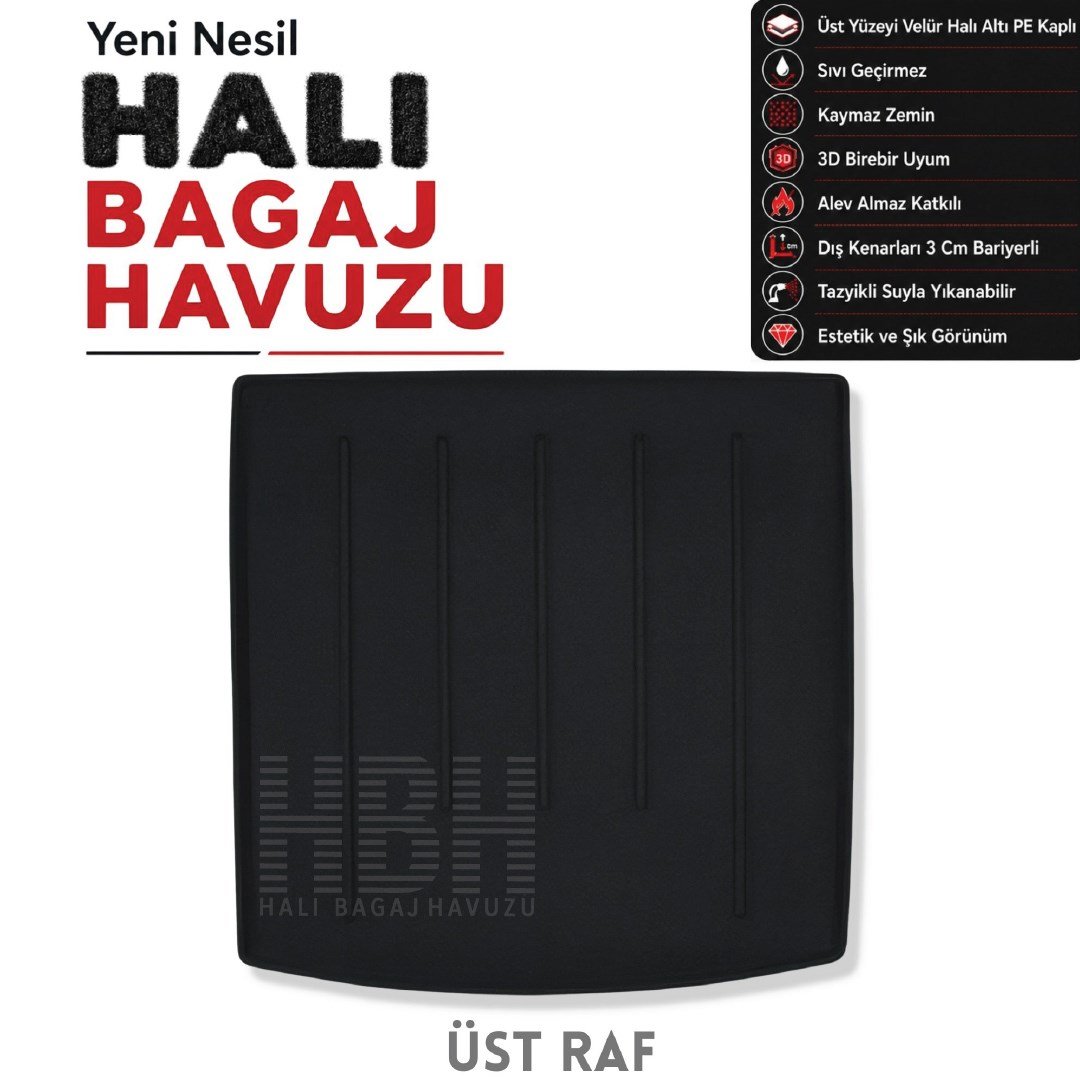 Vw Tiguan Allspace (Üst Raf) Halı Bagaj Havuzu (2017-2025 Arası)