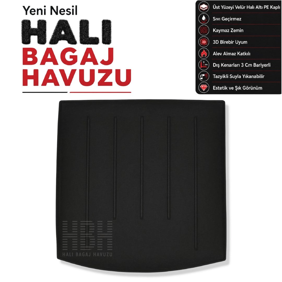 Seat Leon ST Üst Raf Halı Bagaj Havuzu (2014-2021 Arası)