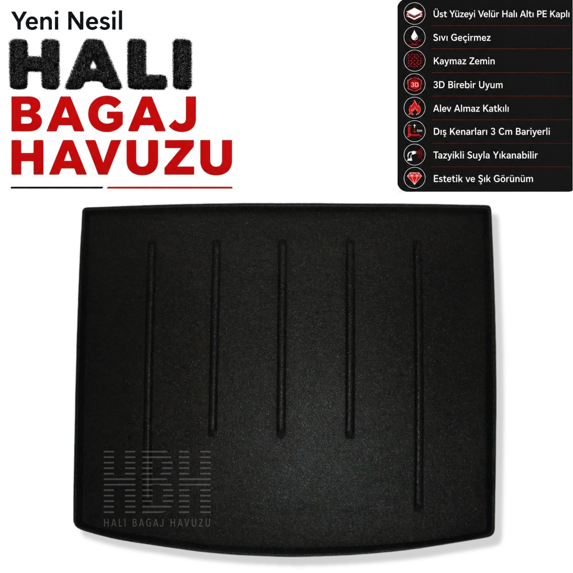Chevrolet Cruze HB Halı Bagaj Havuzu (2009-2013 Arası)