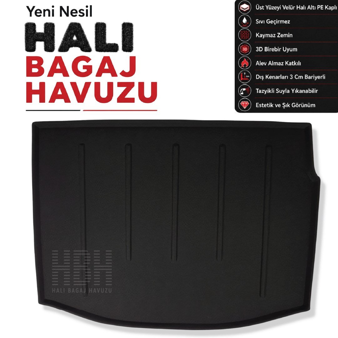 Renault Megane III HB Halı Bagaj Havuzu (2009-2016 Arası)