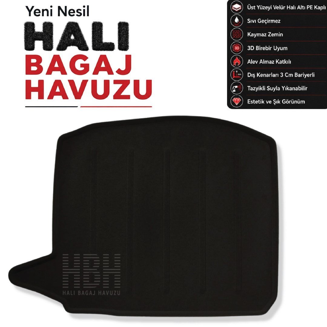 Renault Duster Halı Bagaj Havuzu Alt Zemin(2024 ve Sonrası)