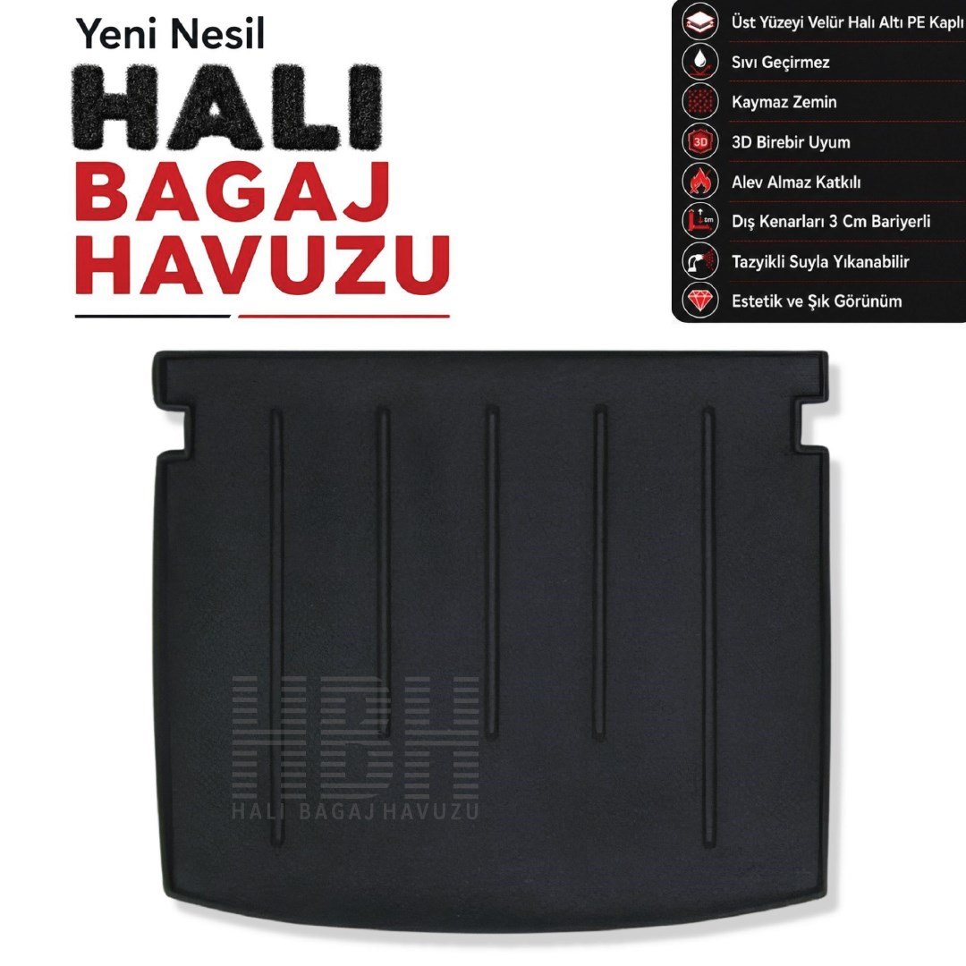 Vw Cross Caddy Halı Bagaj Havuzu (2008-2020 Arası)