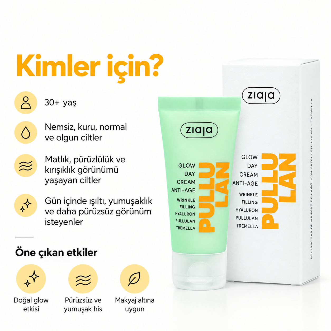 ZIAJASHOP - Ziaja - Ziaja Pullulan Yaşlanma Karşıtı Işıltı Veren Gündüz Kremi 50 ml
