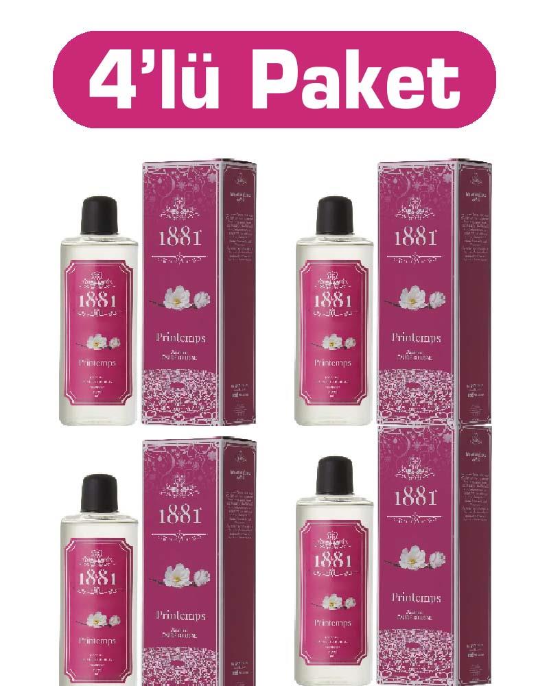 1881 - 1881 Kolonya 250ml Cam Printems & Jasmine 4'lü Paket